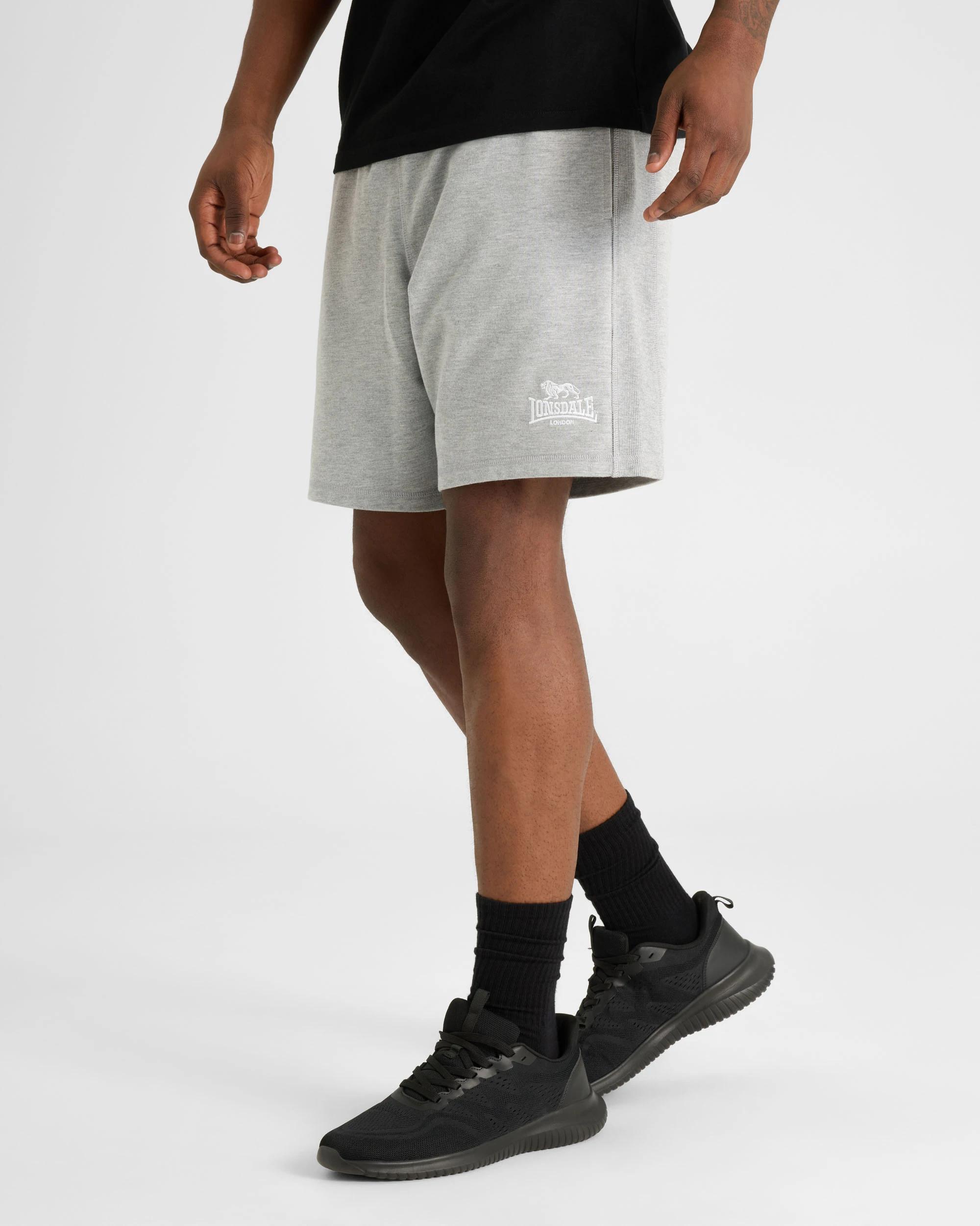 5 Lonsdale London Original Track Shorts GREY MARLE, 5 of 6