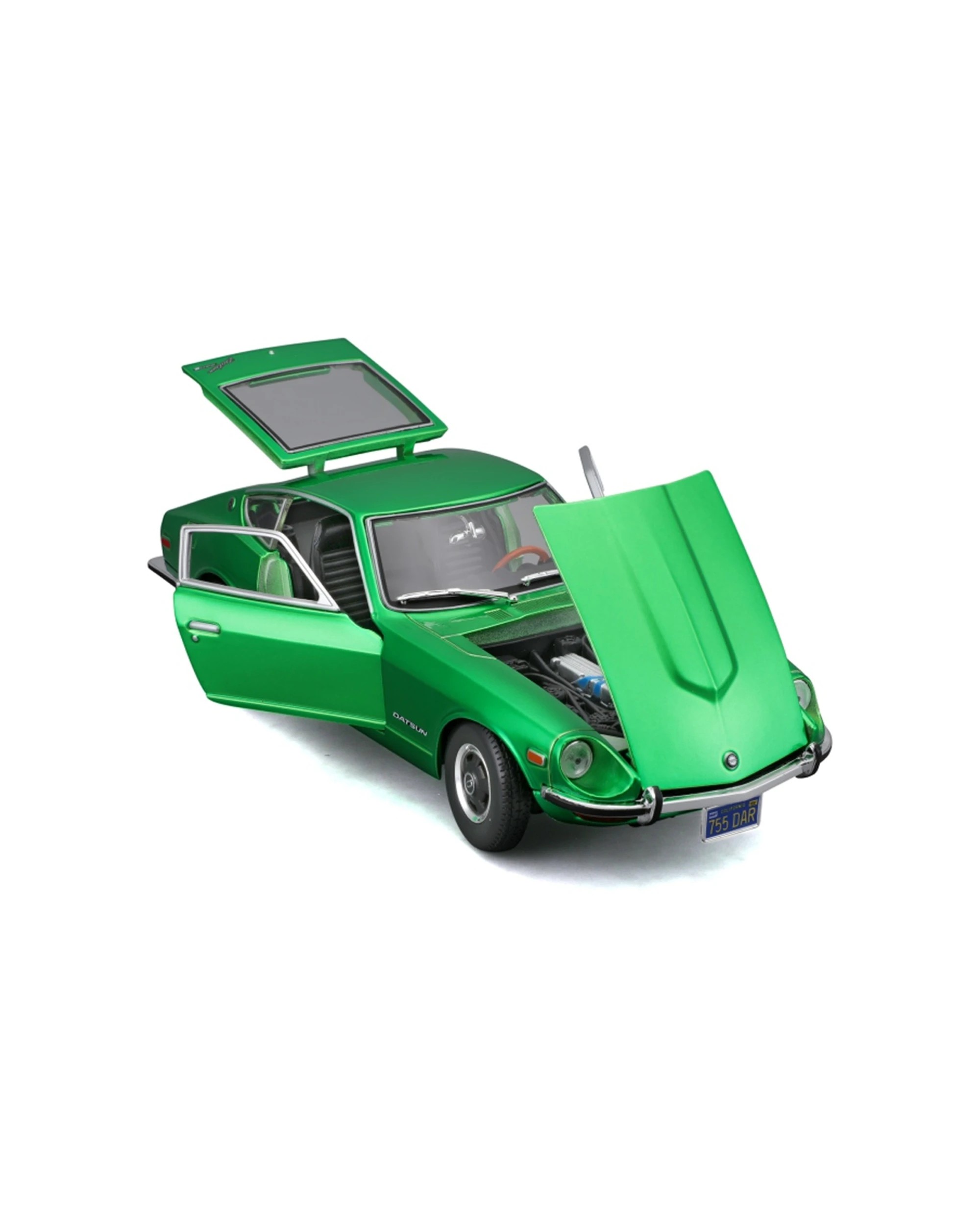 5 Maisto 1971 Datsun 240Z Metallic Diecast Model Car Replica Toy - Green, 5 of 7