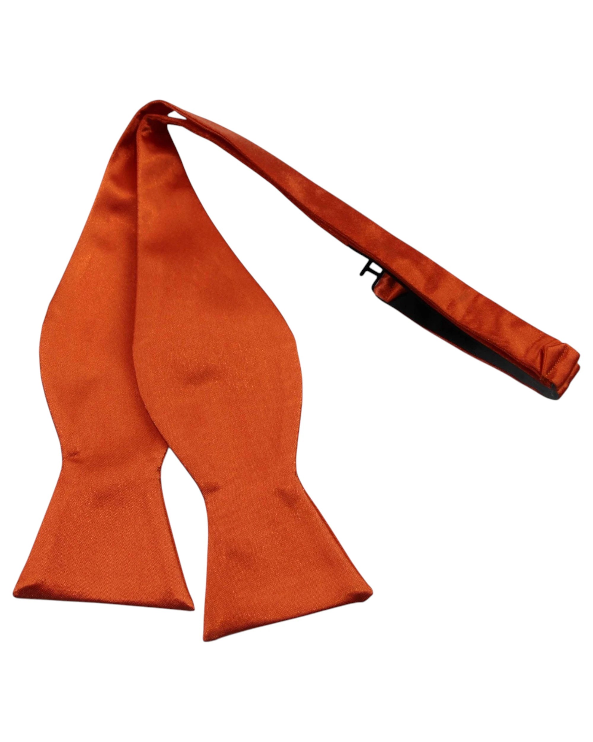 1 Zasel Mens Self Tie Bow Tie - Orange, 1 of 3