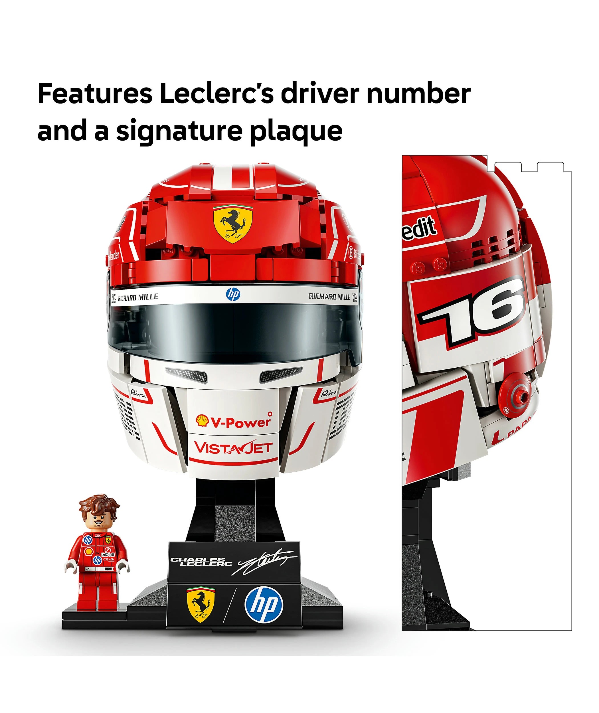 5 LEGO Editions Formula 1 Scuderia Ferrari HP Charles Leclerc Helmet 43014, 5 of 10