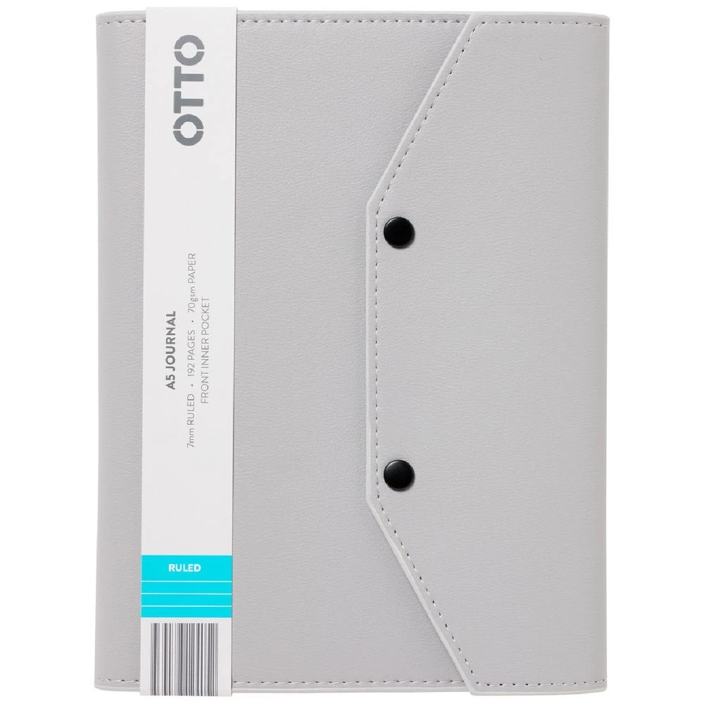 1 Otto A5 PU Journal and Organiser 192 Pages Grey, 1 of 3