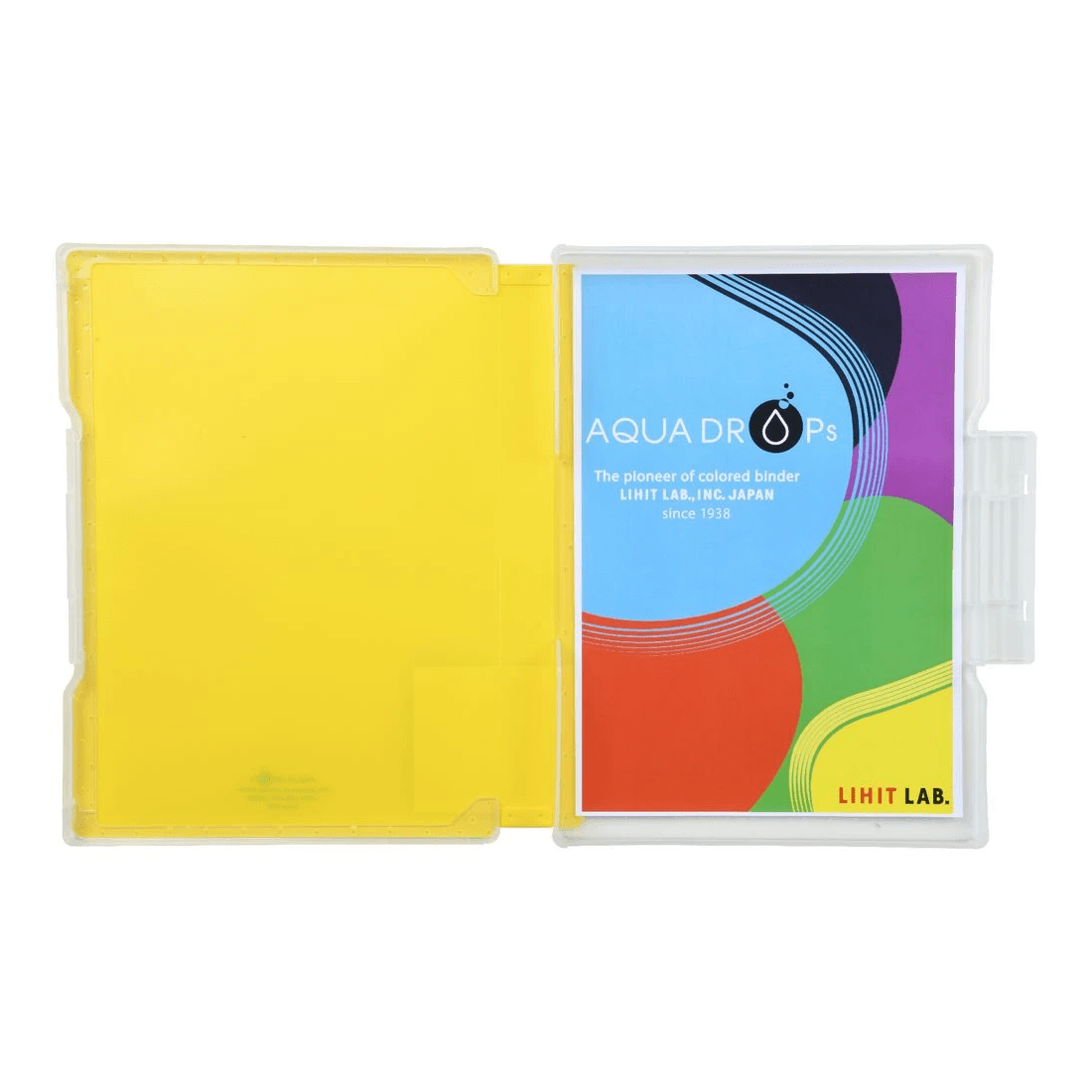 3 Aqua Drops Document Case Slim A4 Vivid Yellow, 3 of 3