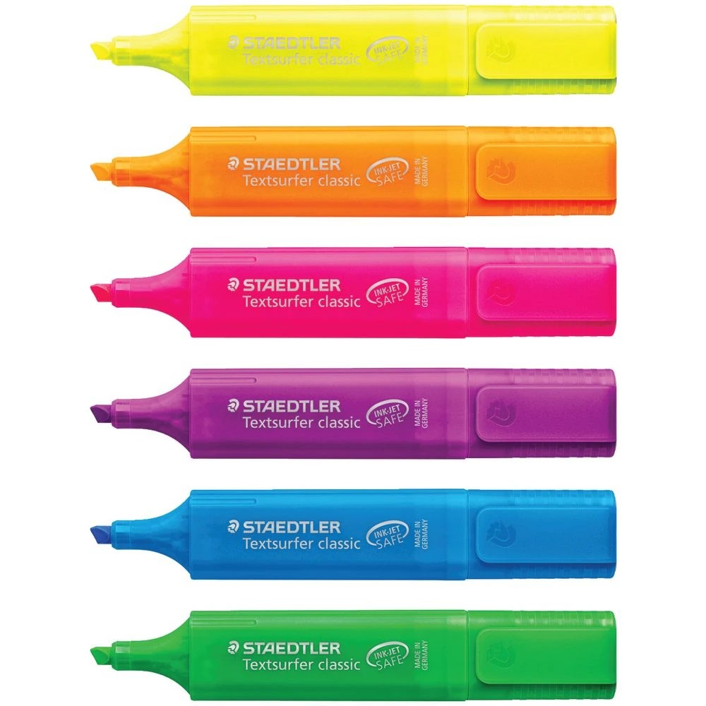 3 Staedtler Textsurfer Rainbow Highlighters Assorted 6 Pack, 3 of 5