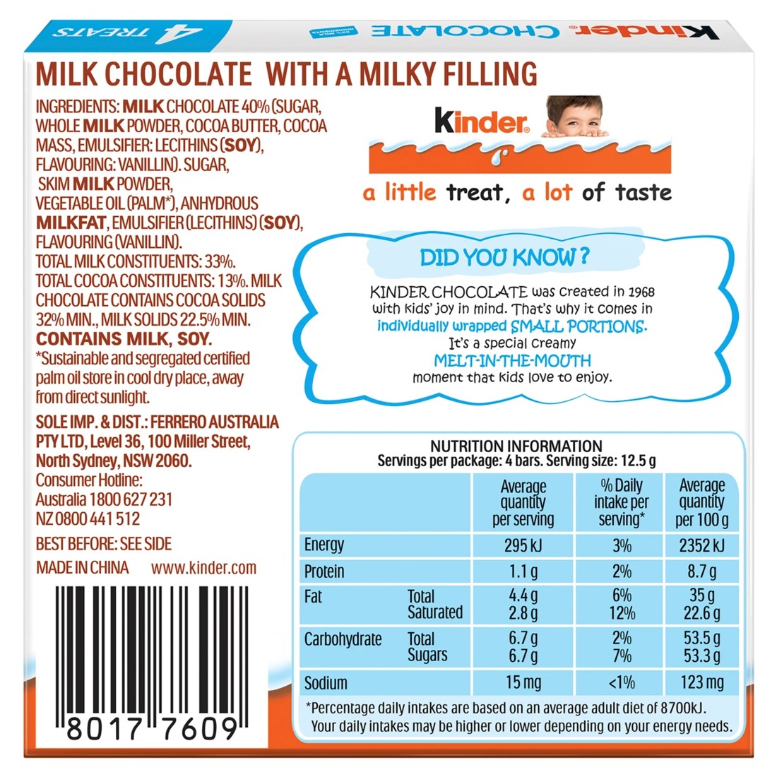2 4 Pack Kinder Chocolate 50g, 2 of 5