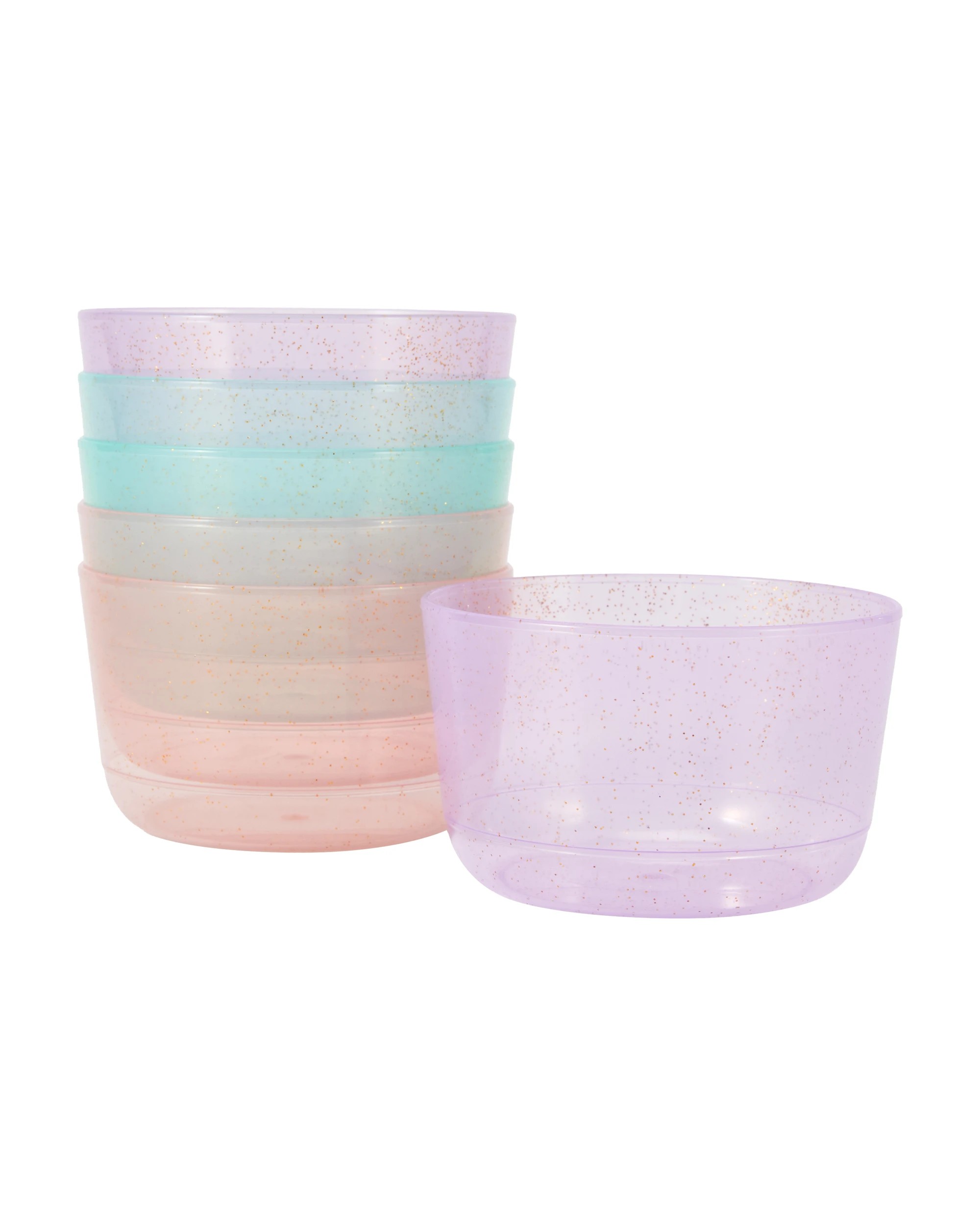 1 6 Piece Glitter Dessert Bowls, 1 of 6