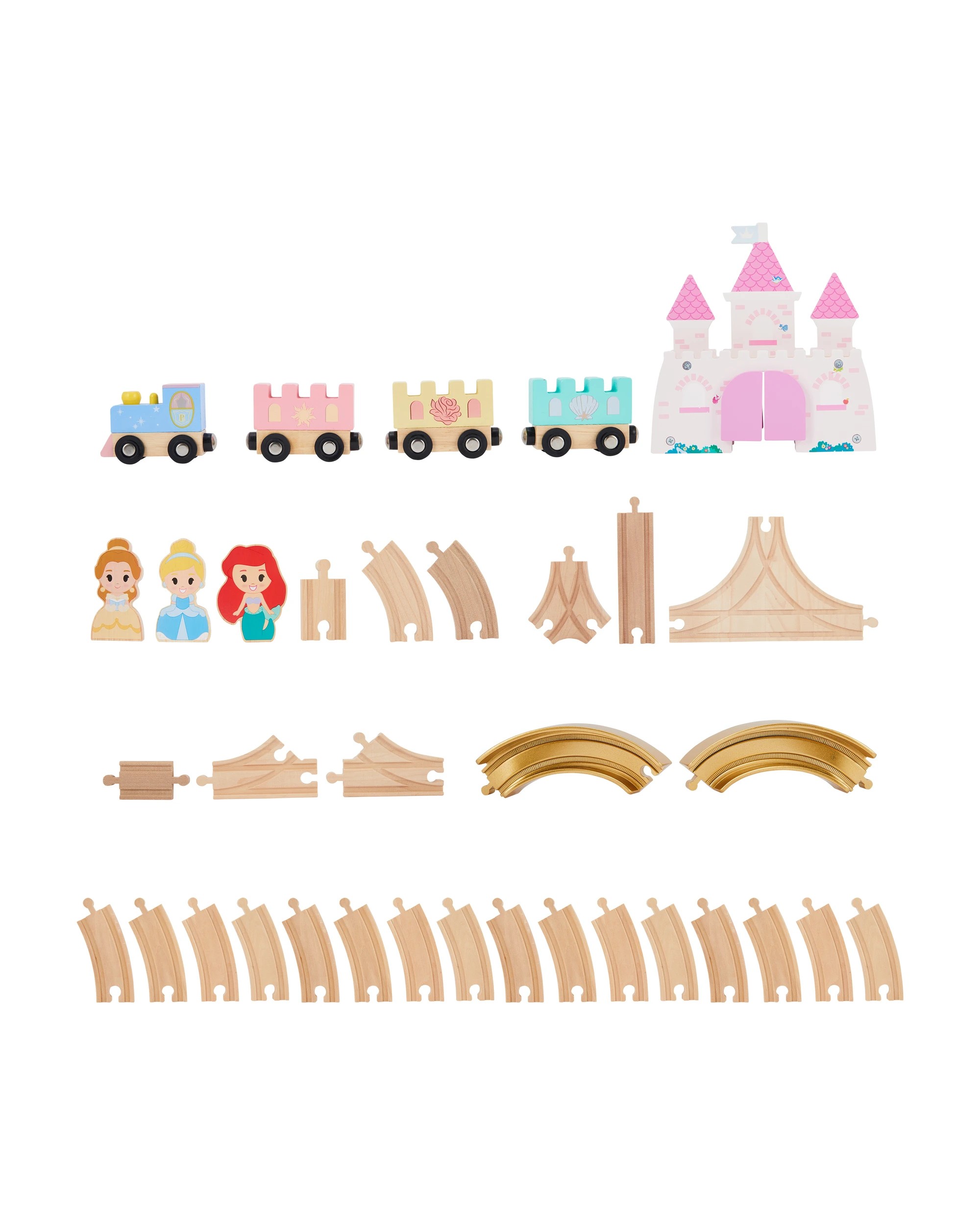 7 Wooden Toys: Disney Princess Train Set, 7 of 8