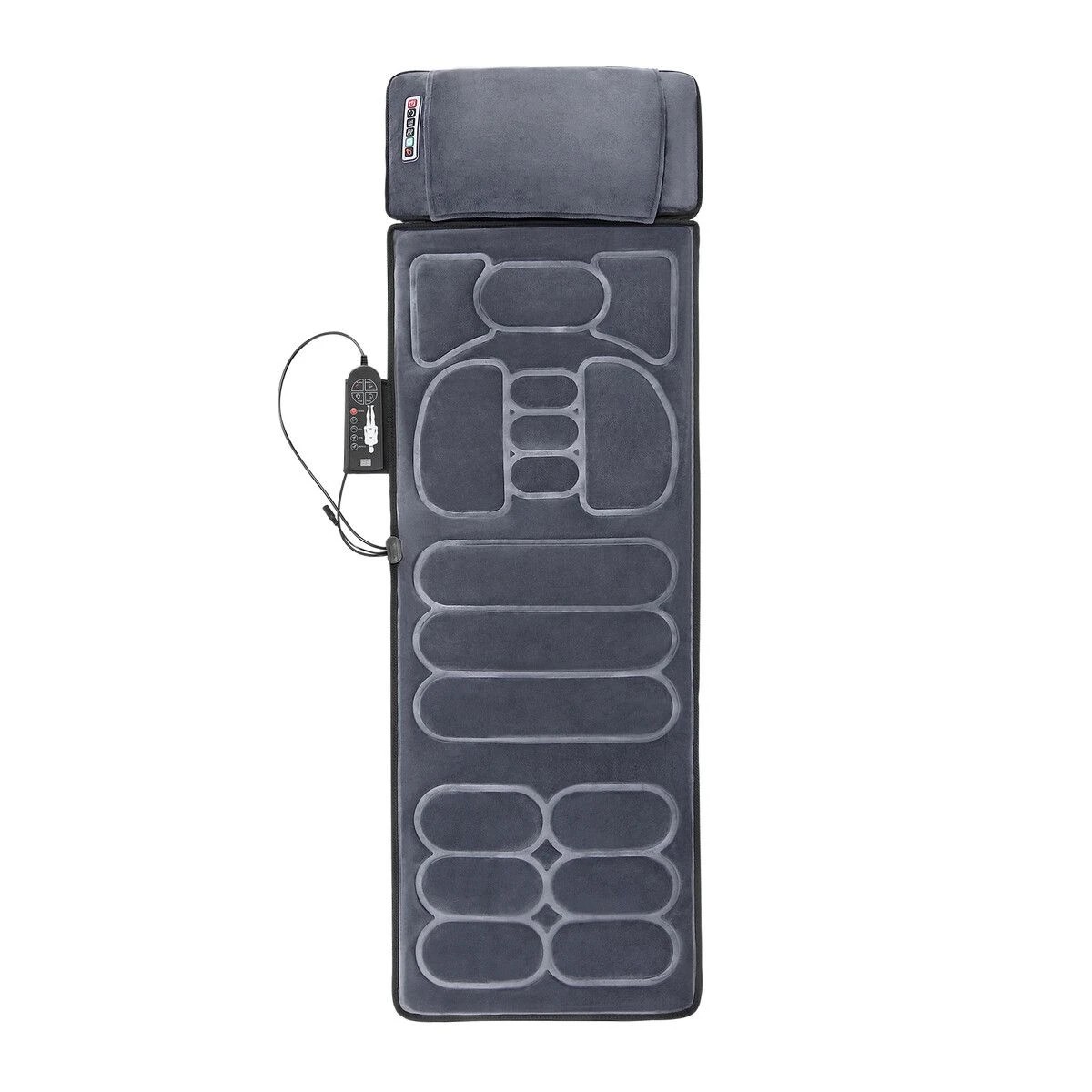 2 HOMASA Heated Massage Mat Full Body Vibration Electric Heating Pad Shiatsu Neck Shoulder Leg Massager 10 Motors Chair, 2 of 7