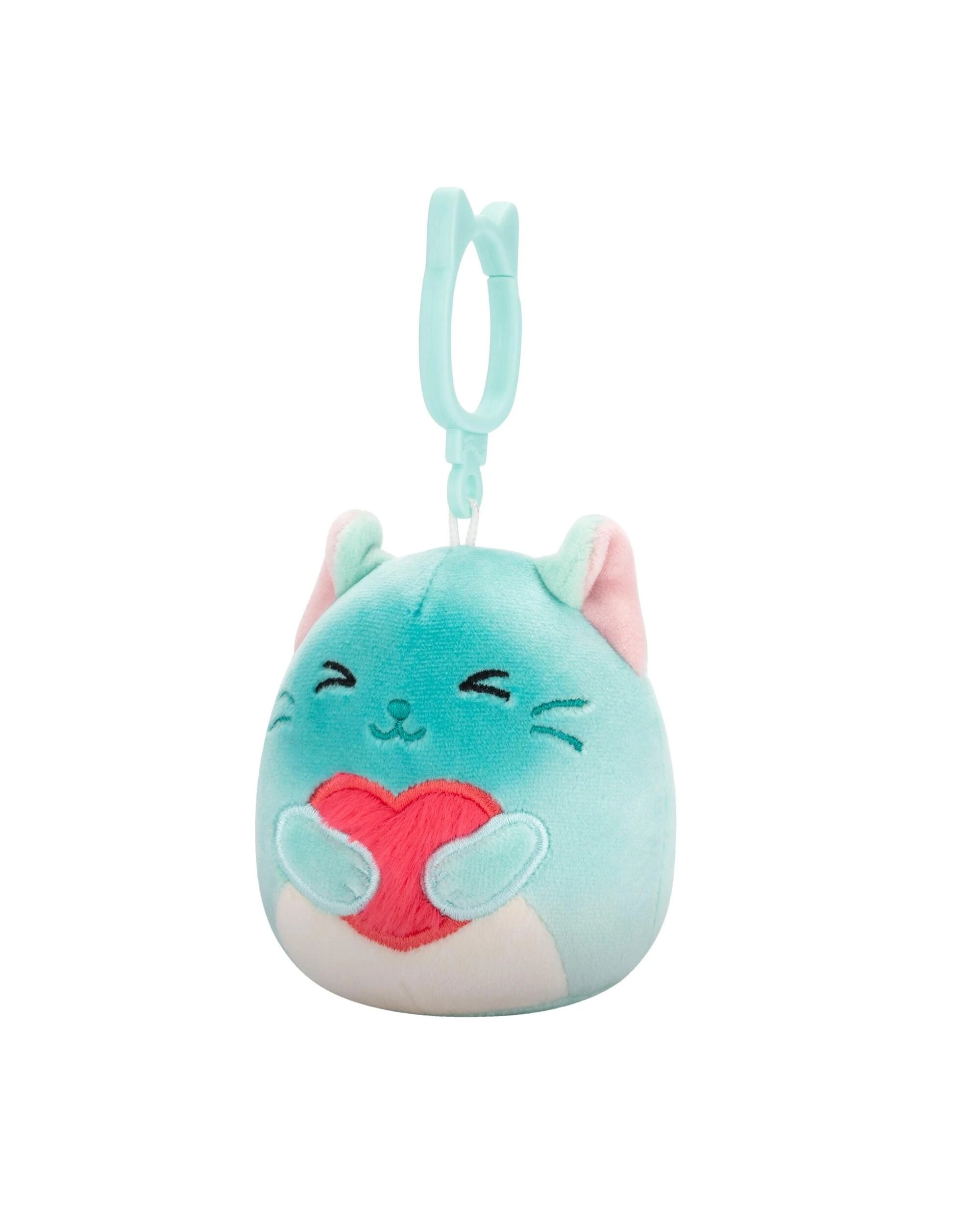 4 Squishmallows Valentines Sigrid the Siamese Cat 3.5 inch Clip-On Plush - Blue, 4 of 6
