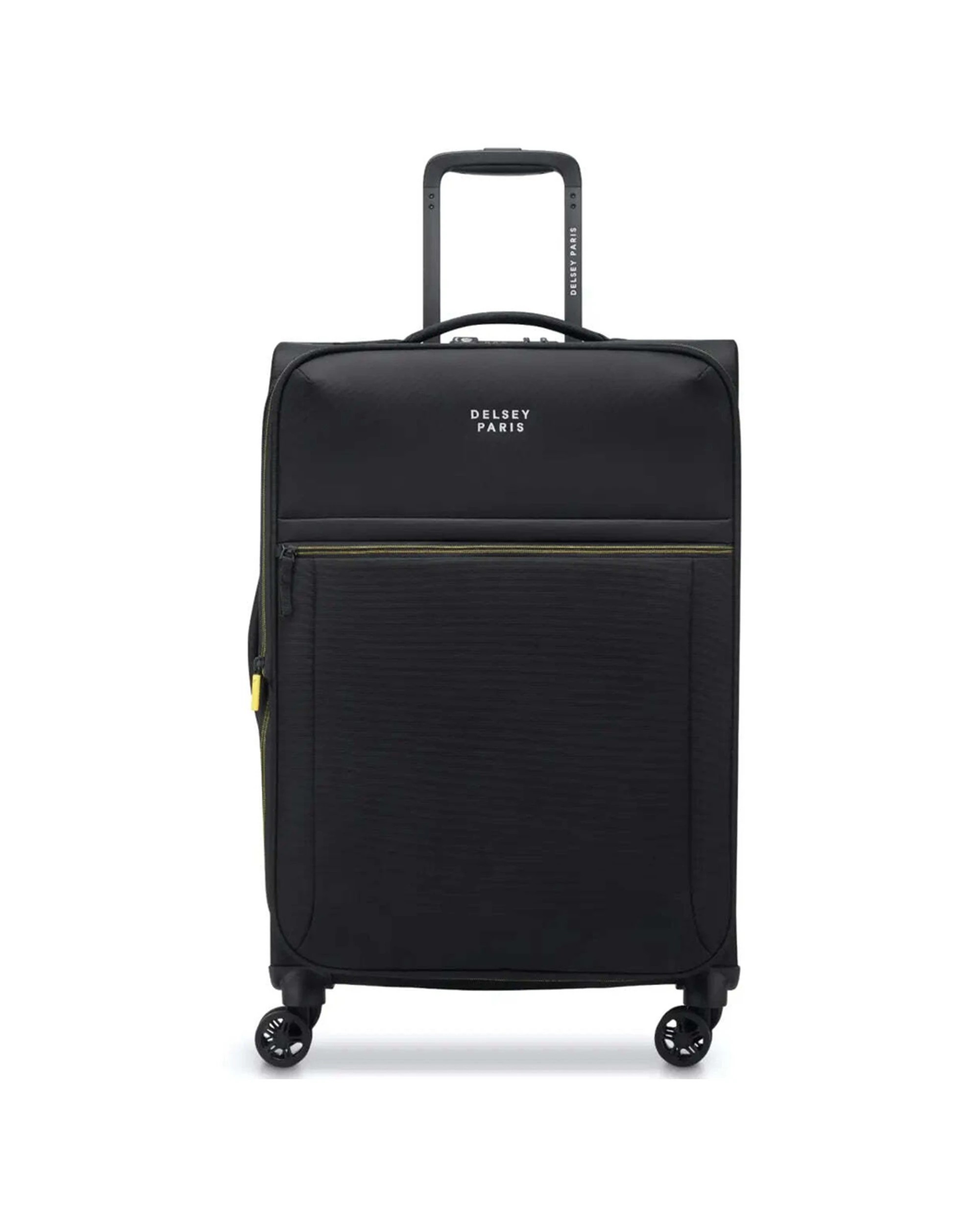 1 Delsey Brochant 3 - 67 cm 4-Wheel Expandable Suitcase TSA Lock Deep - Black, 1 of 7