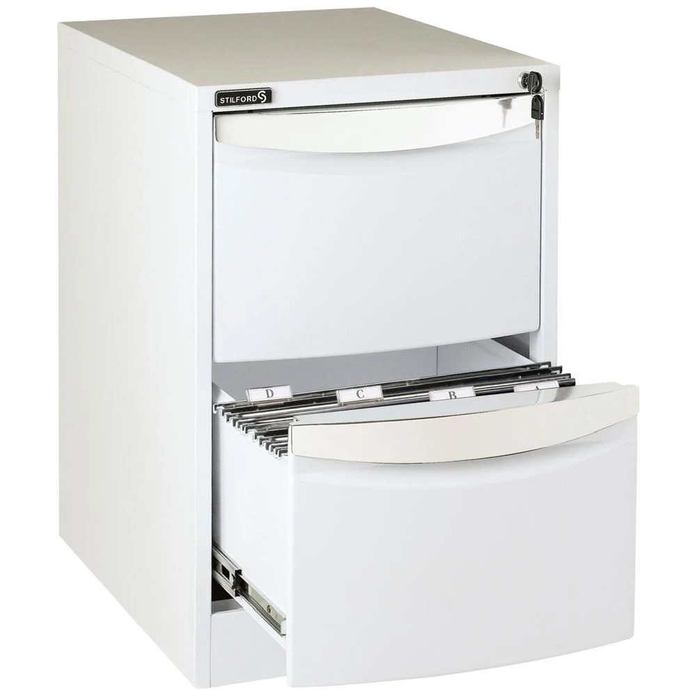 1 Stilford 2 Drawer Filing Cabinet White Cabinets Filing Drawer Cabinets, 1 of 3