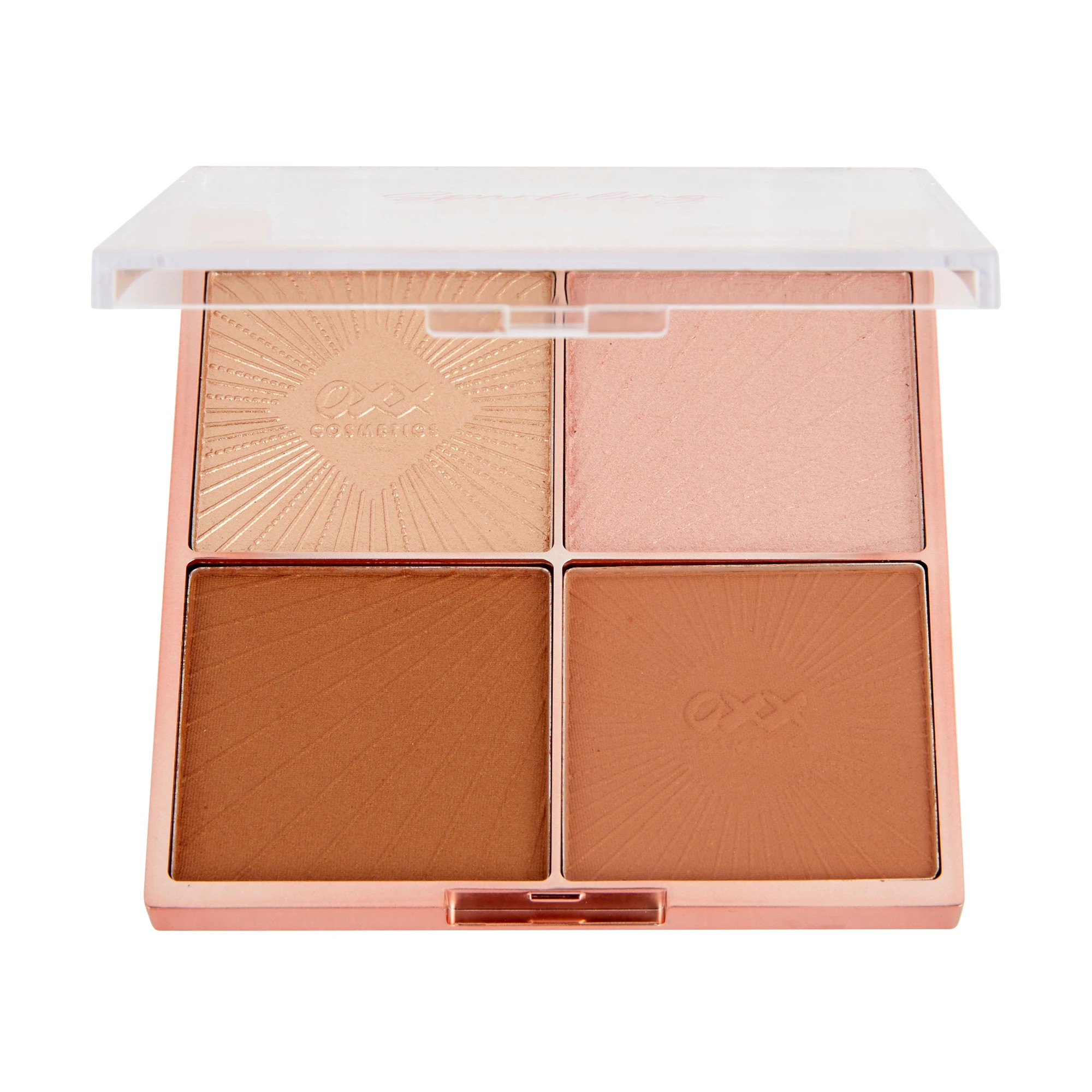 4 OXX Cosmetics Sparkling Rose Sculpt and Glow Face Palette, 4 of 6