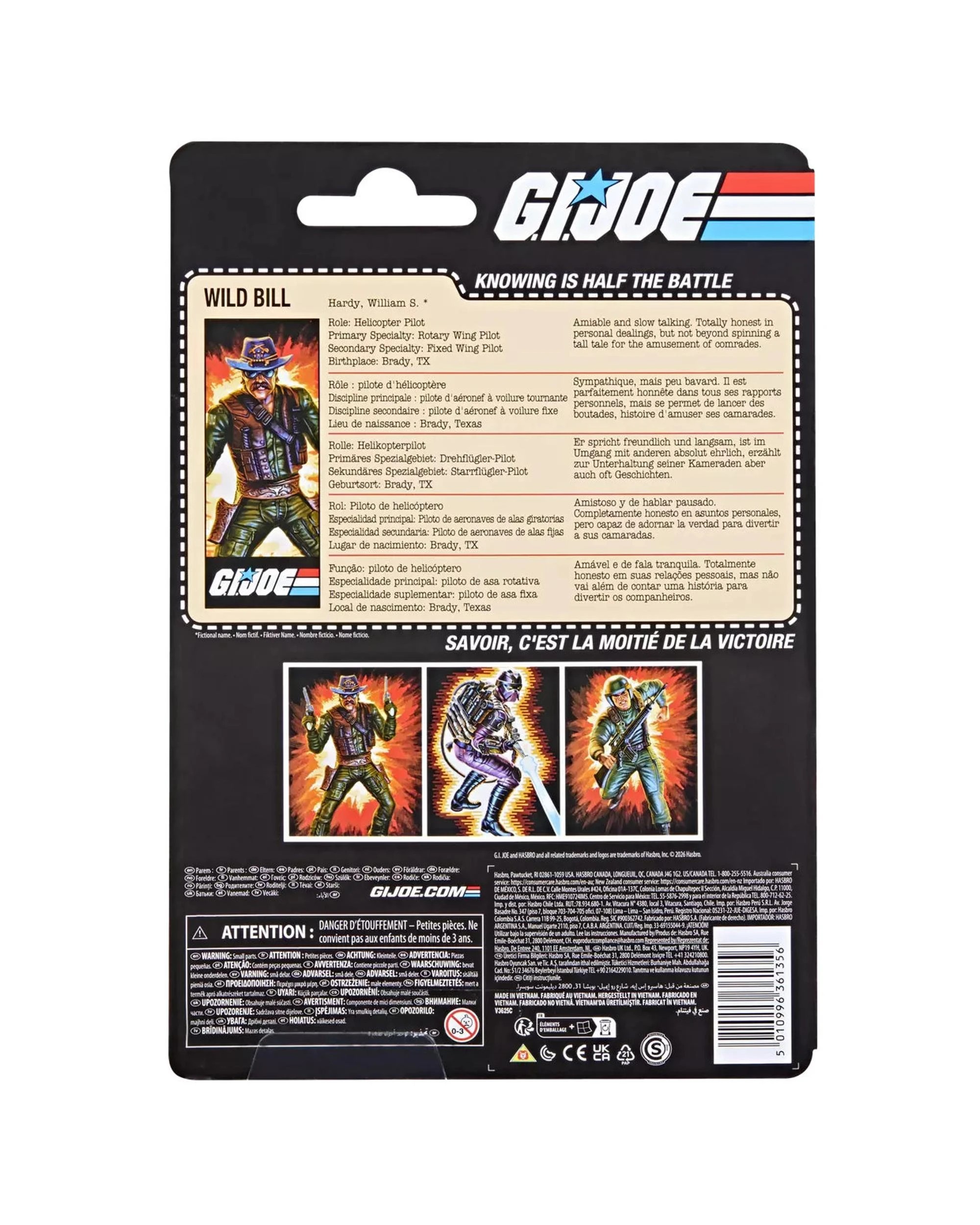 6 G.I. Joe Classified Series Retro Cardback William Wild Bill Hardy Action Figure, 6 of 6