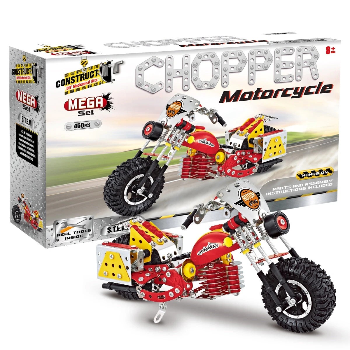 3 Construct-It Chopper Motorcycle, 3 of 5