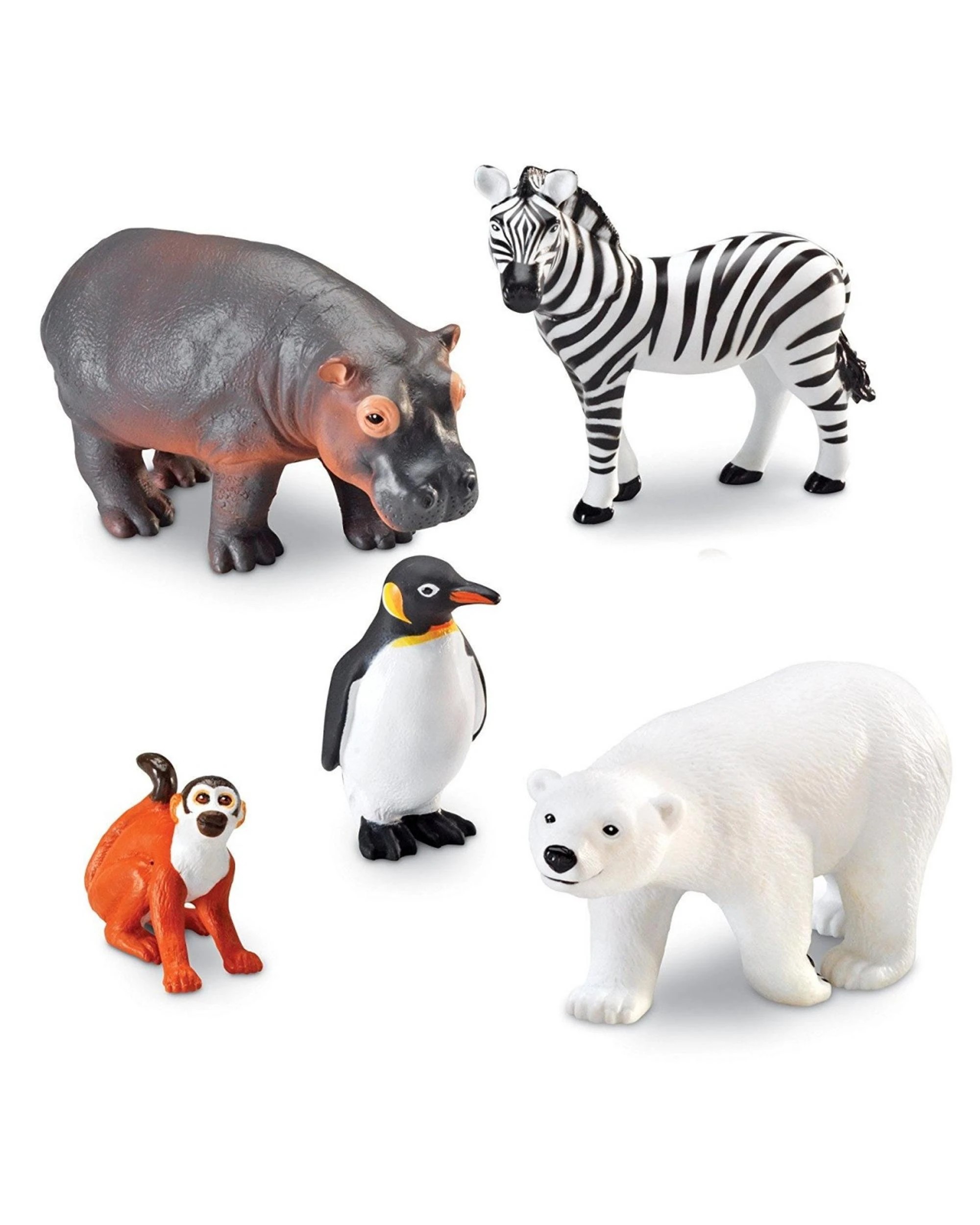 3 Learning Resources Jumbo Zoo Animals Set of 5, 3 of 6