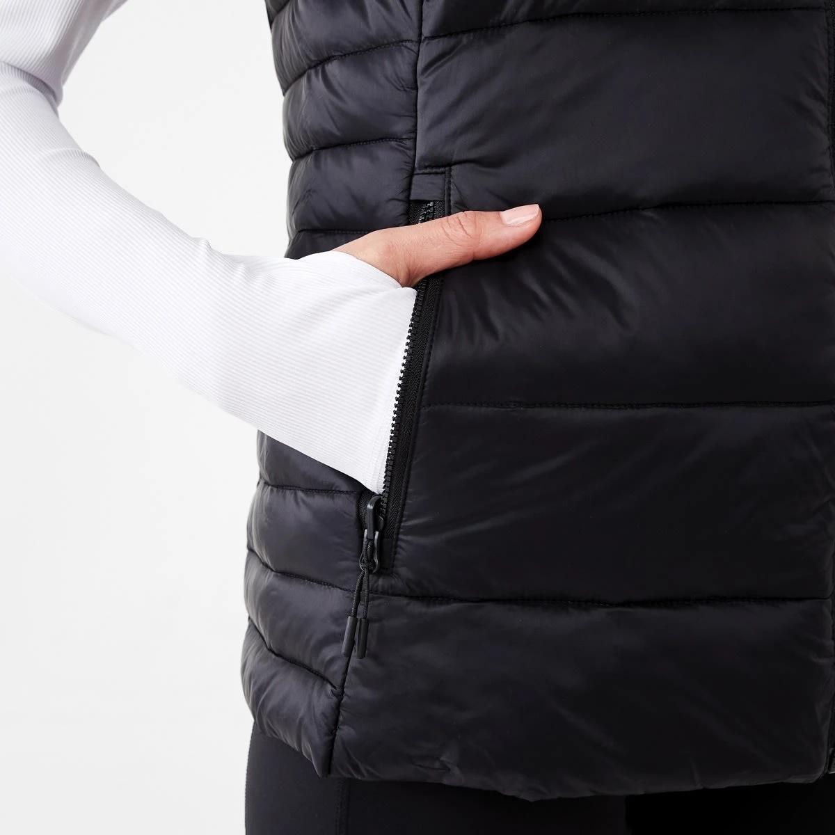 8 Active Womens Packable Puffer Vest Black, 8 of 9