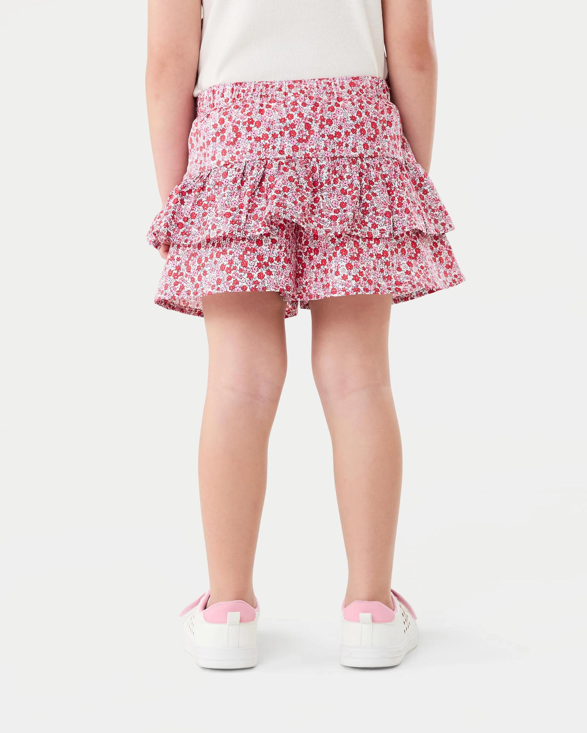 2 Frill Skort Red Floral, 2 of 7