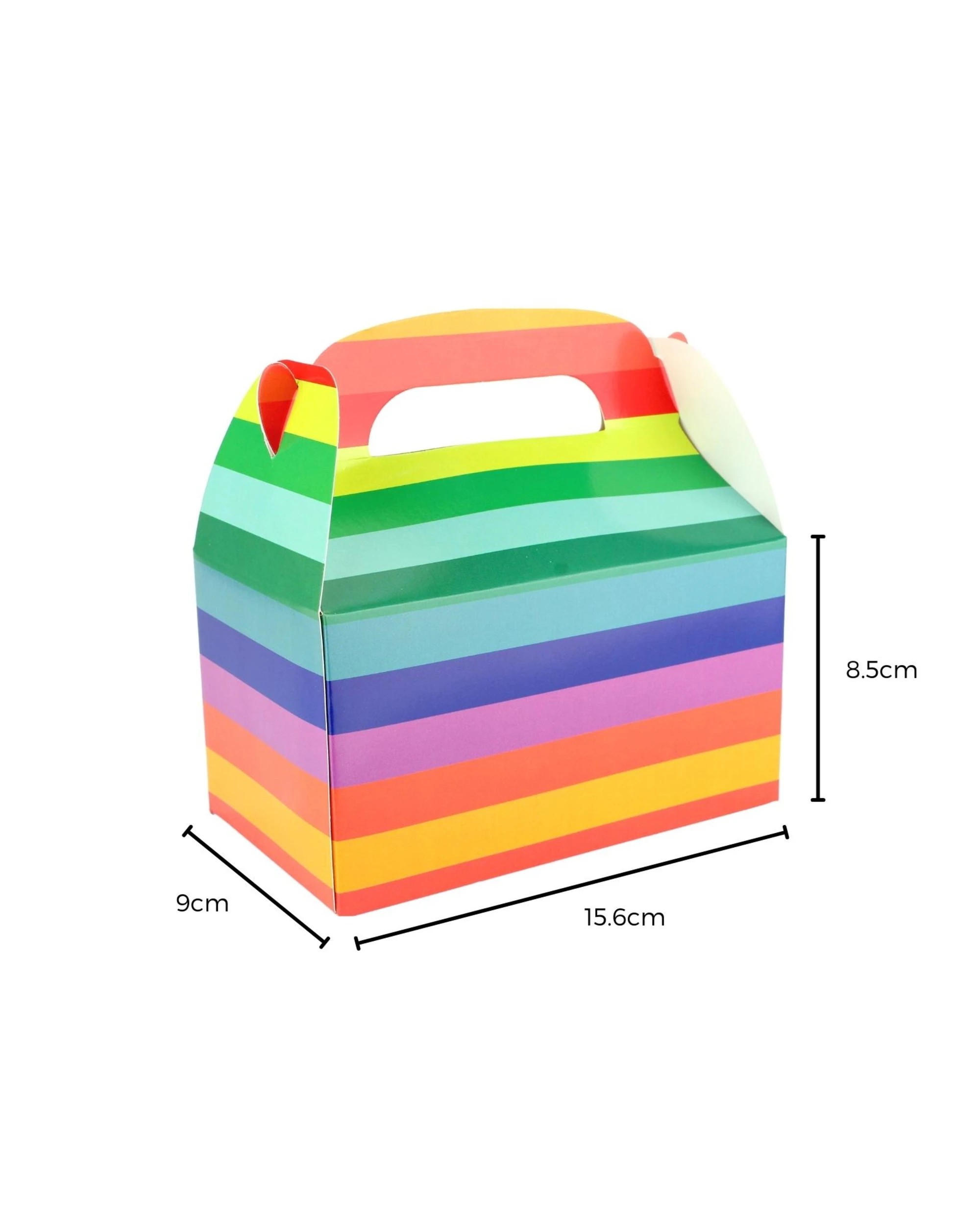 2 Party Maker Rainbow Lolly Treat Boxes with Handle Pack of 6 - Multi, 2 of 2