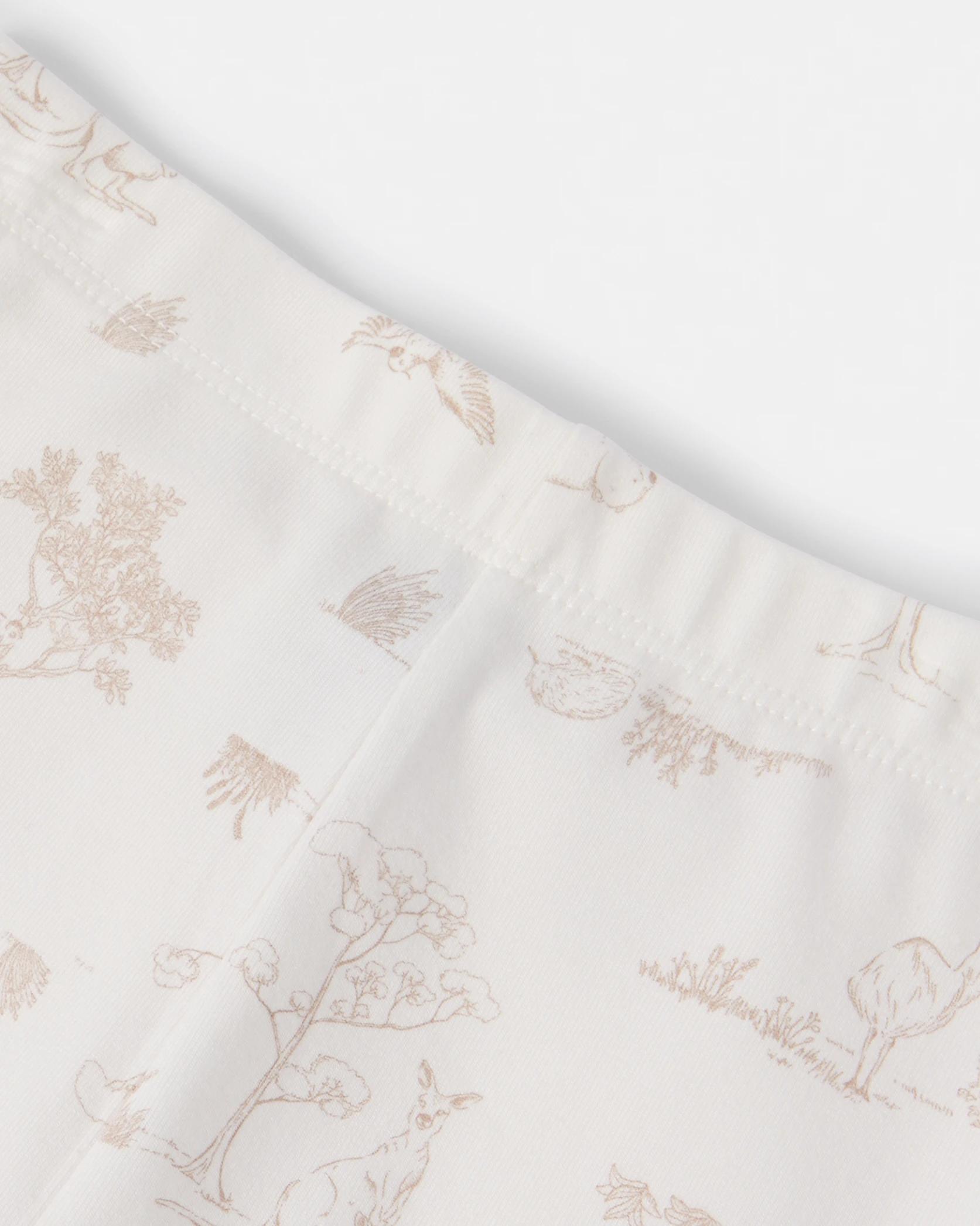 4 3 Pack Cotton Leggings Beig Animl, 4 of 5