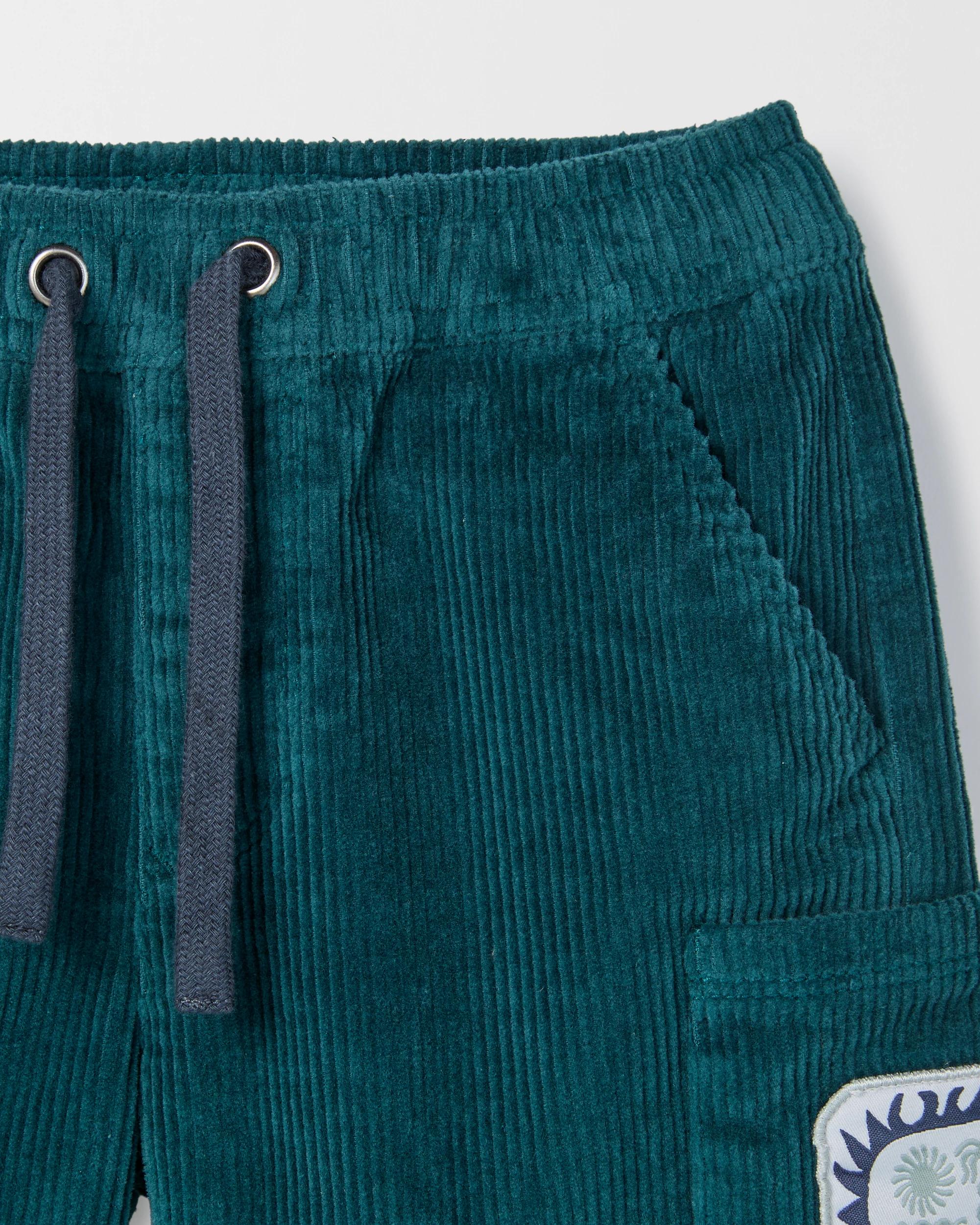 2 Target Kids Australian Cotton Corduroy Shorts GREEN, 2 of 2