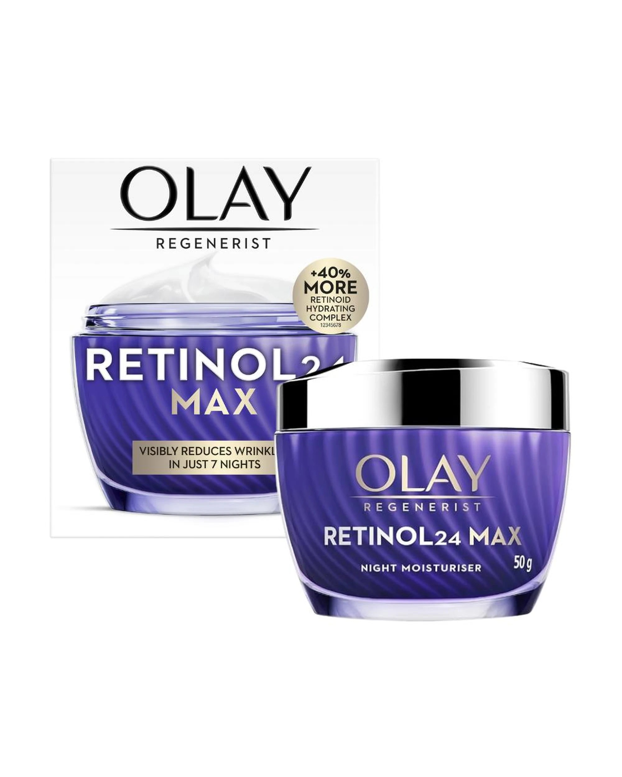 1 Olay Regenerist Retinol24 Max Anti Aging Night Moisturiser 50g, 1 of 9