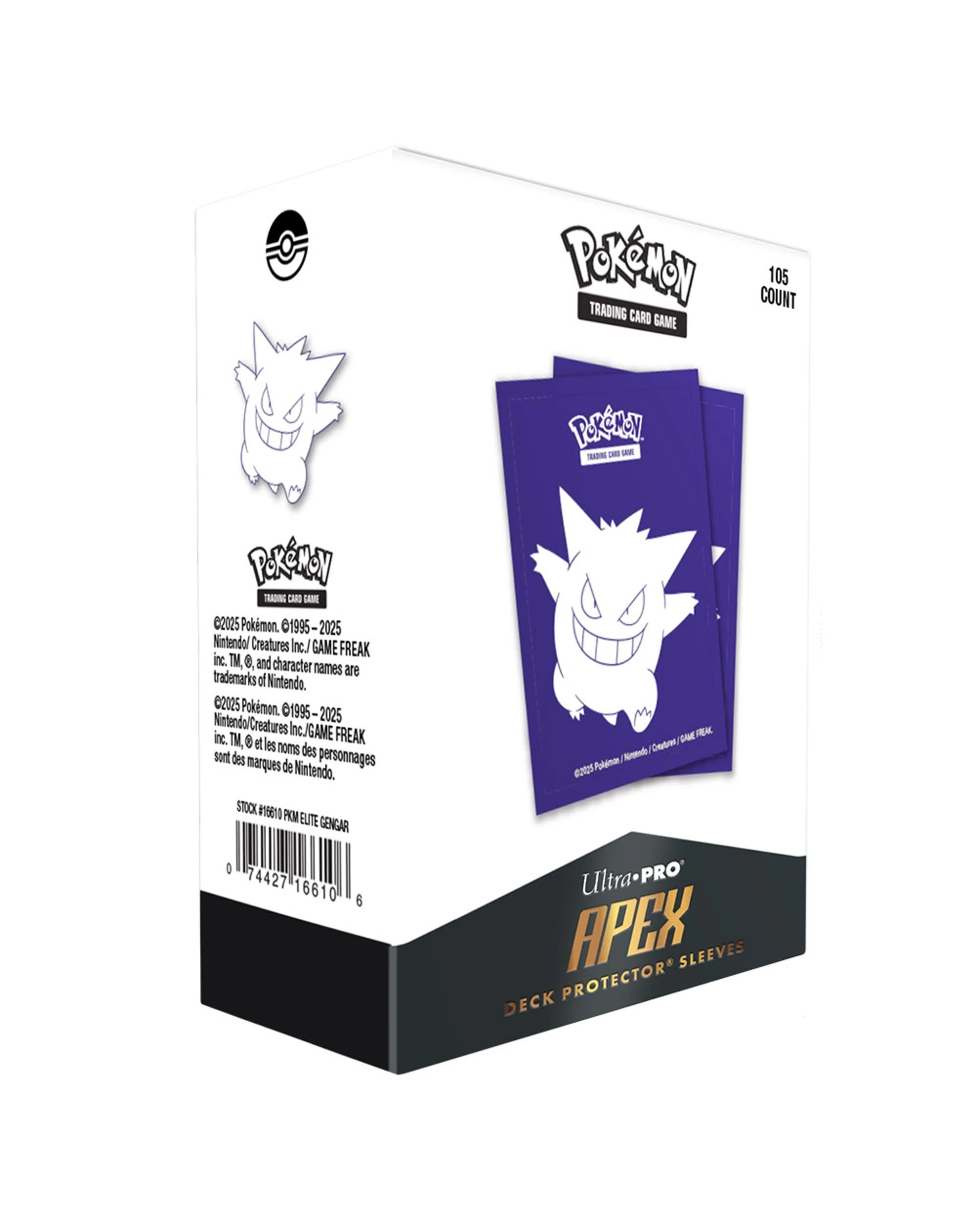 2 Ultra Pro Pokemon Apex Deck Protector Sleeves Gengar - Purple, 2 of 2