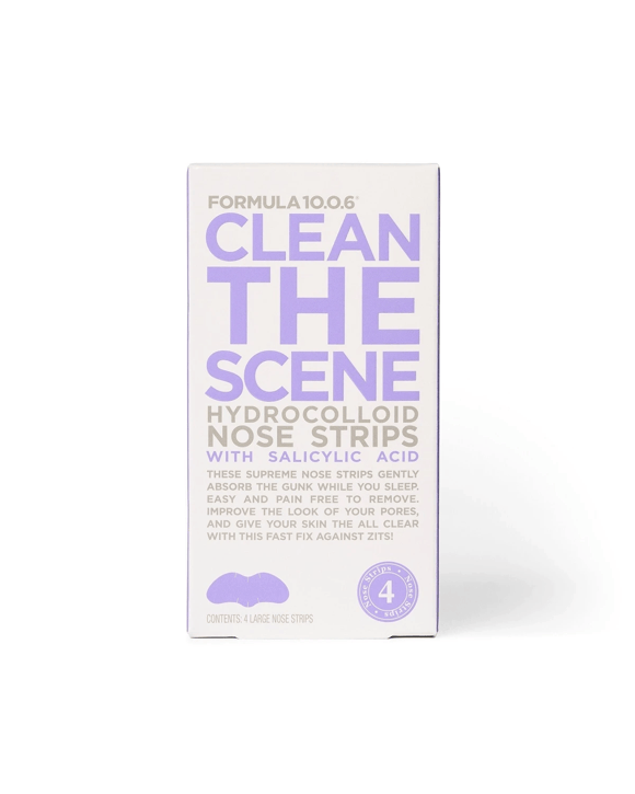 4 Pack Formula 10.0.6 Clean the Scene Hydrocolloid Nose Strips - With Salicylic Acid