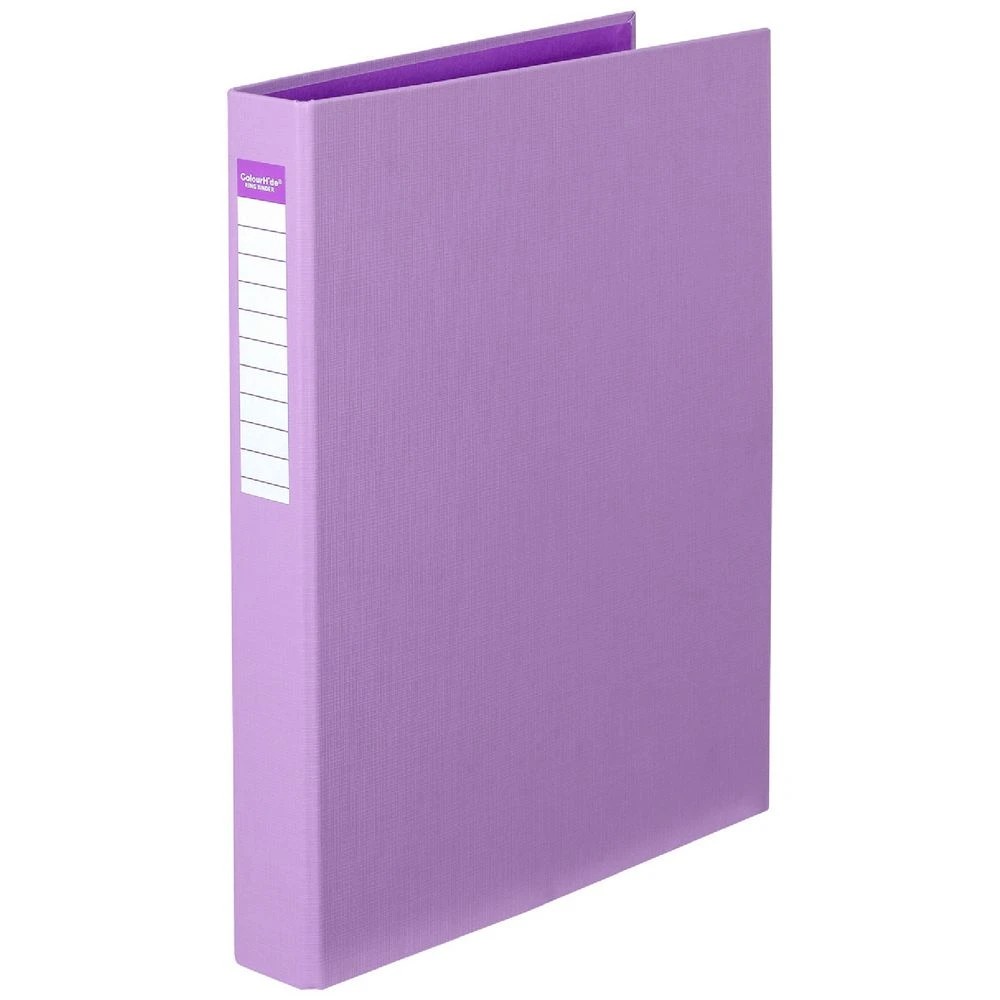1 ColourHide PE Binder A4 2 D-Ring 25mm Lilac, 1 of 1