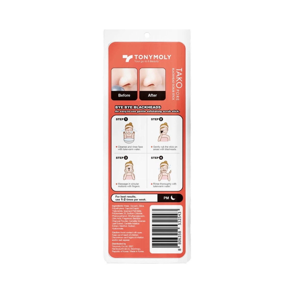 3 Tony Moly Tako Pore Blackhead Scrub Stick, 3 of 6