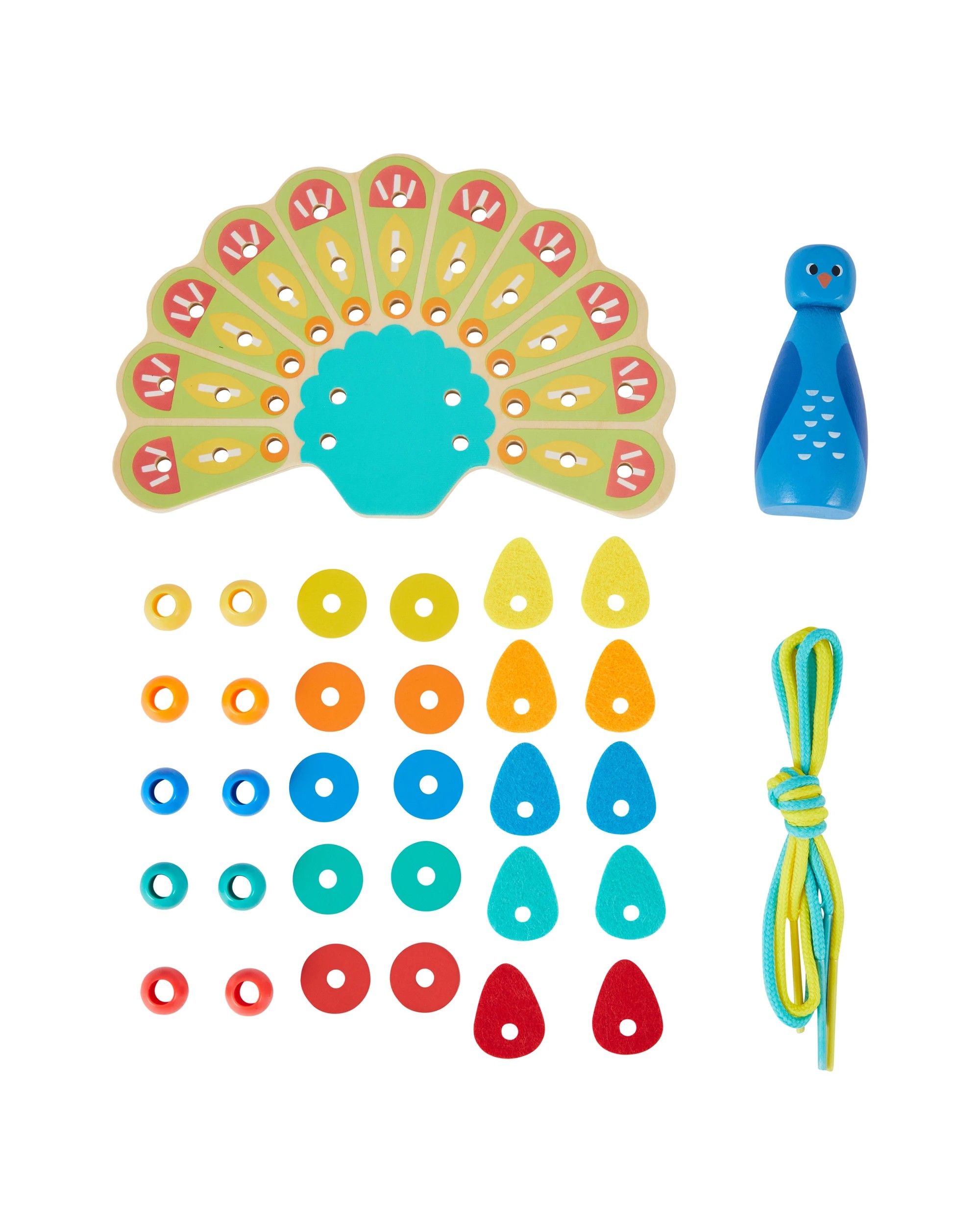 3 34 Pieces Wooden Threading Toy, 3 of 5