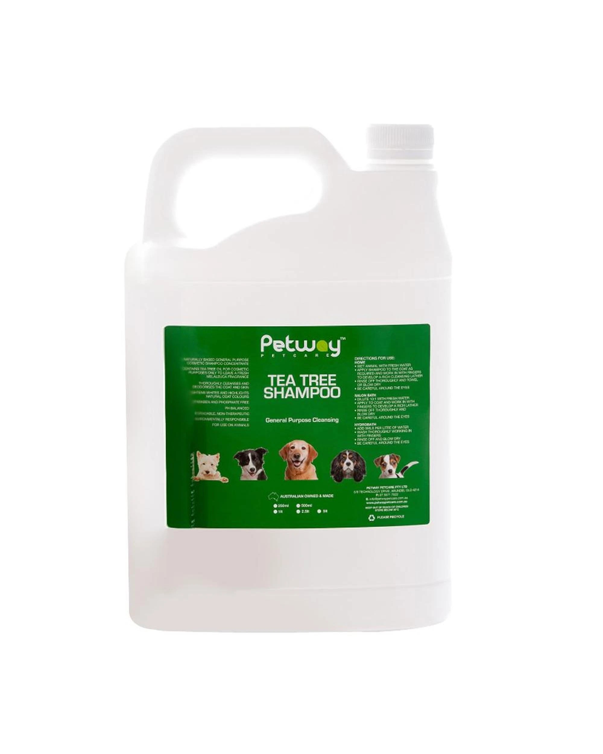 1 Petway Petcare Tea Tree General Purpose Cleansing Shampoo for Dogs 5L, 1 of 1