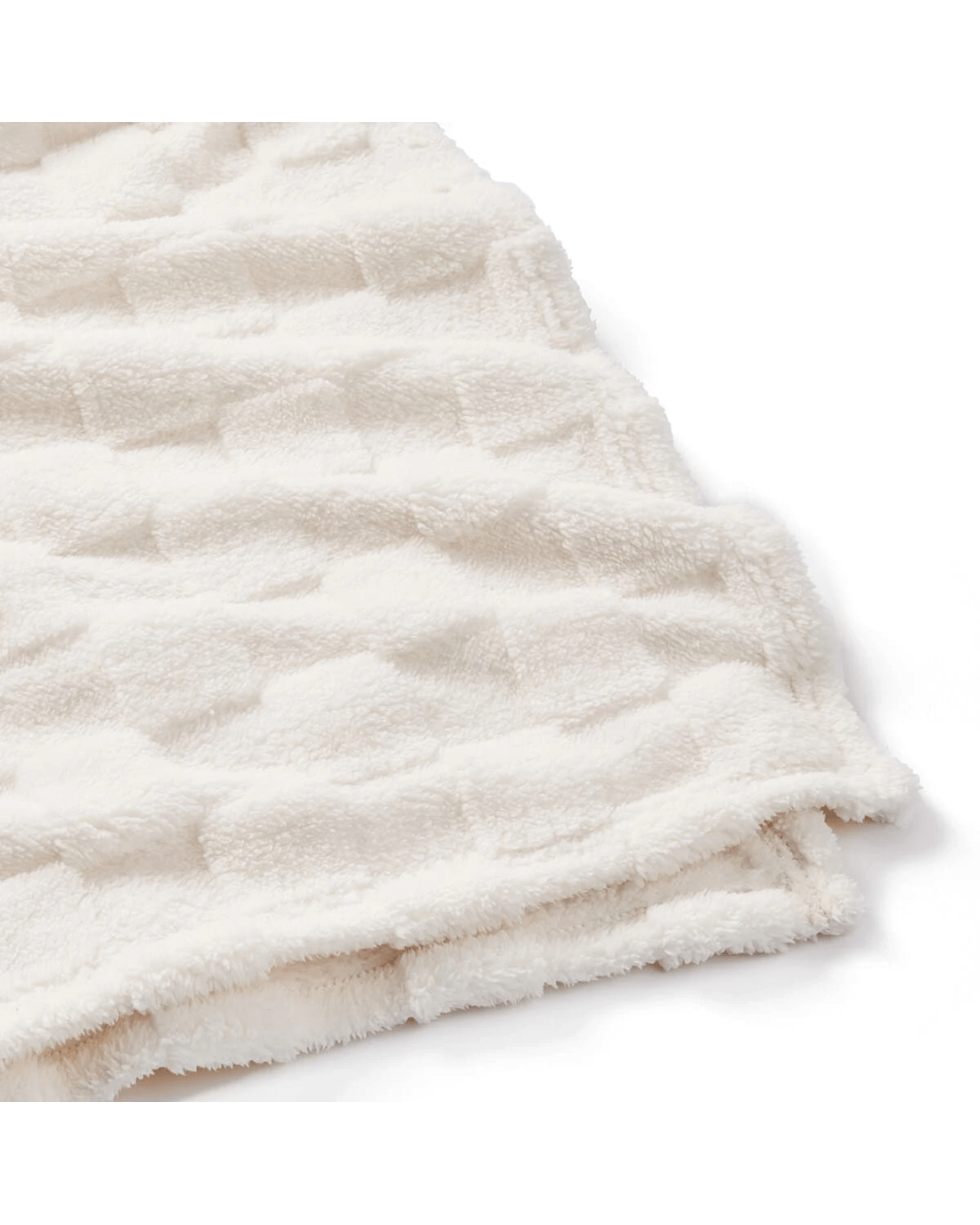 5 Soft Check Throw - Off White, 5 of 6