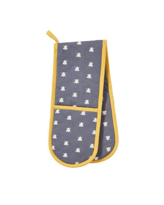 Ulster Weavers Double Oven Glove Bees Blue  88 x 