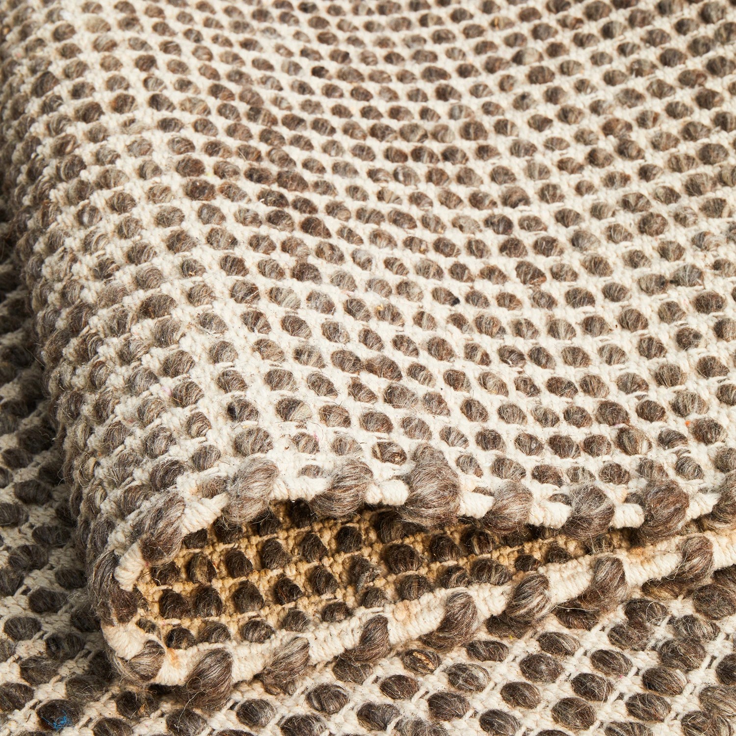 9 Common Ground Rugs Nordica 300 320x230cm - Extra Large Hand Loomed Wool Floor Rug - Off White - Brown, 9 of 9