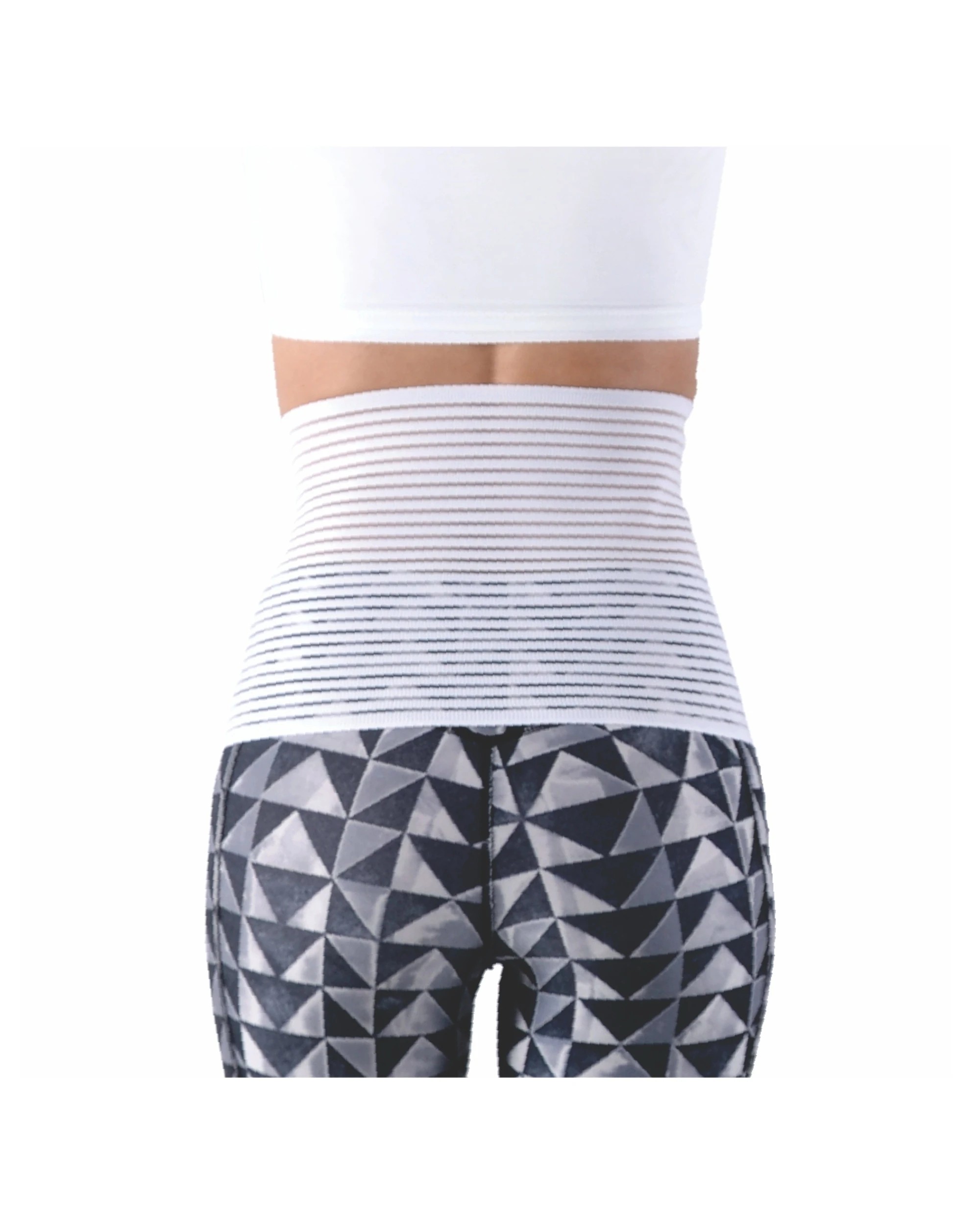3 Bodyassist Abdominal Belt Lightweight Orthopaedic Compression Support Medium - White, 3 of 4