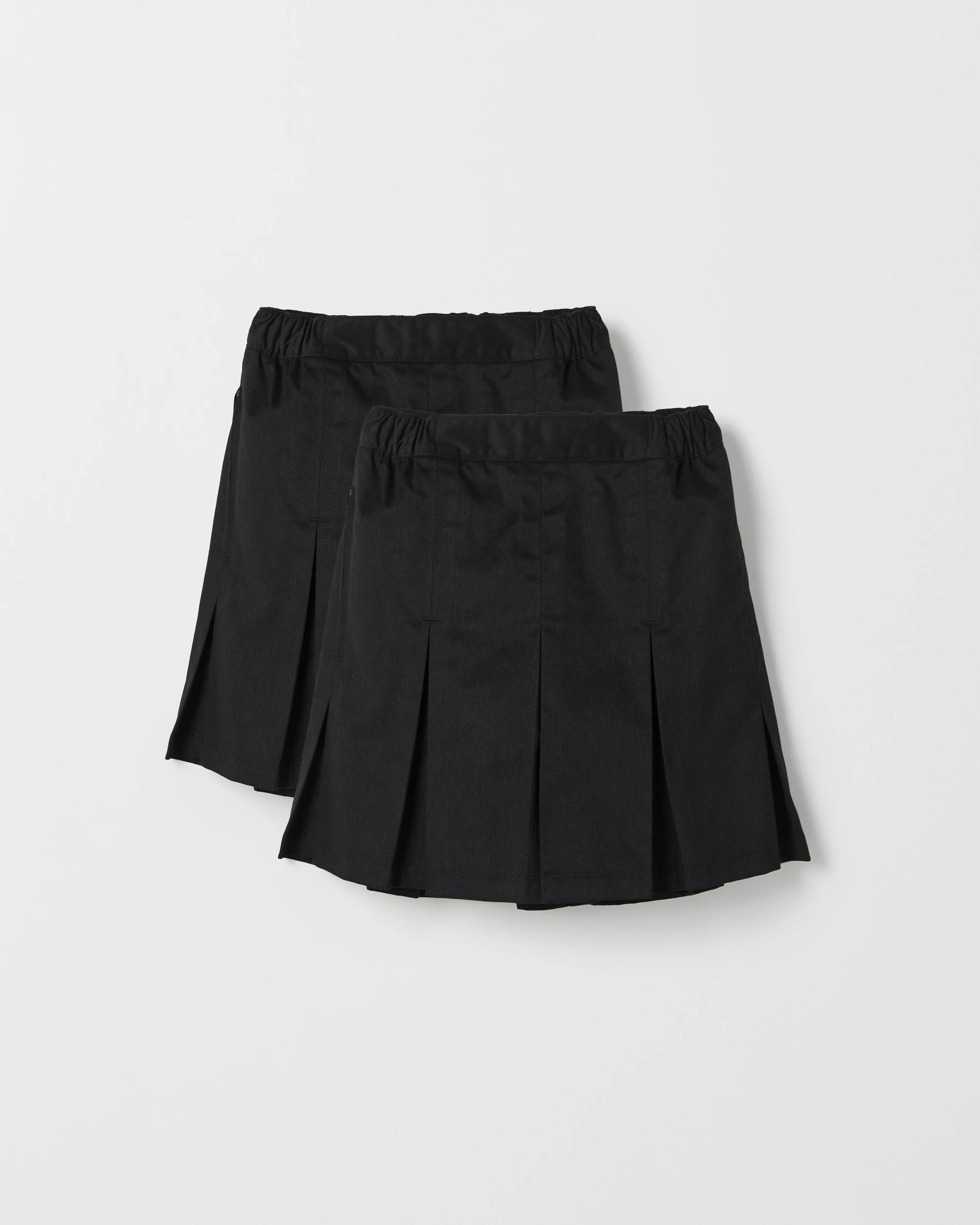 4 Target Kids Australian Cotton Blend School 2 Pack Drill Skort BLACK, 4 of 7