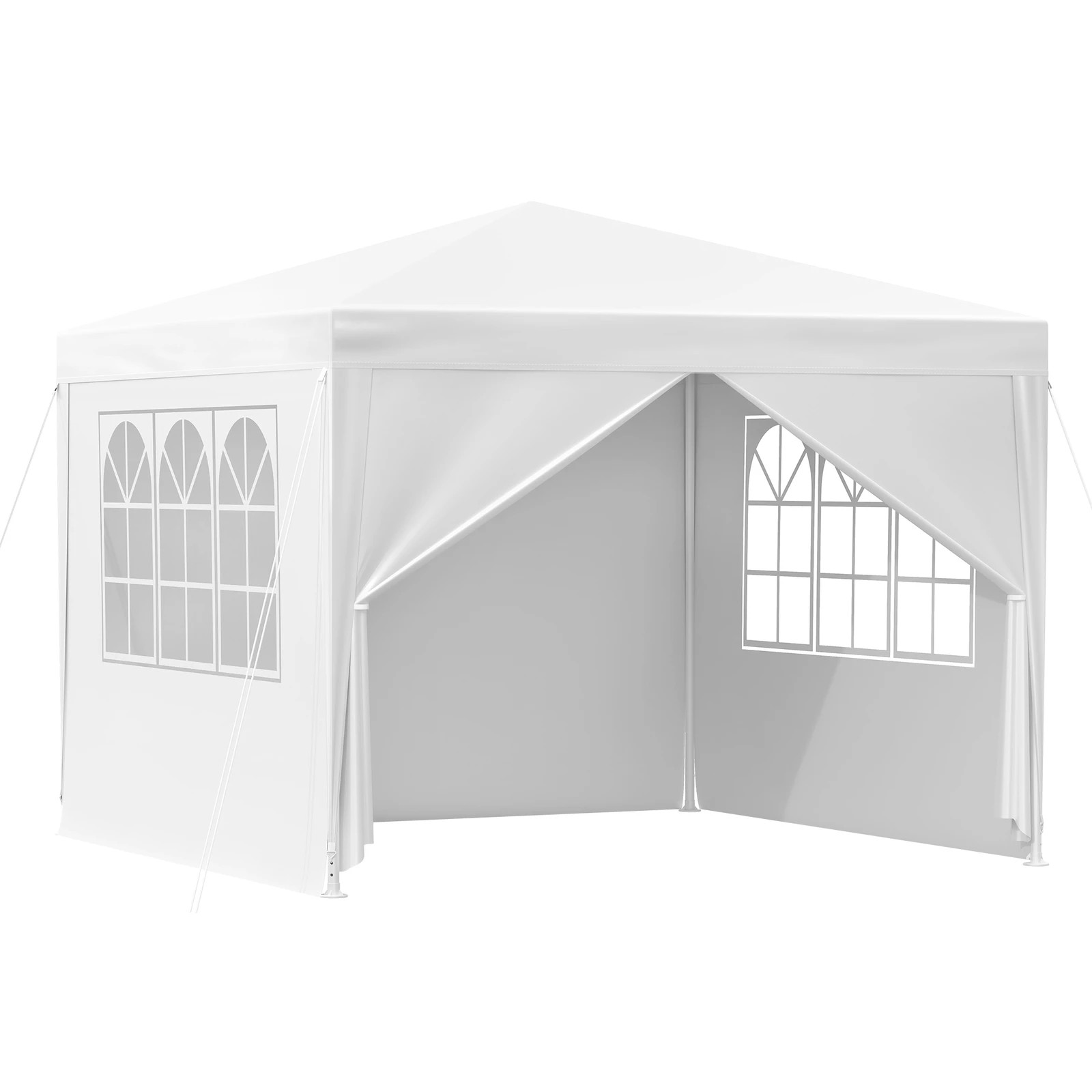 1 Alfordson Gazebo Outdoor Wedding Party Tent Camping Portable Side Wall 3x3m - White, 1 of 7