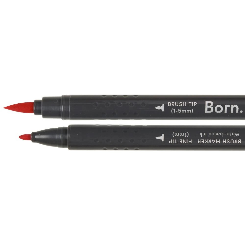 2 Born Professional Dual-Tip Marker Red Rouge 845, 2 of 4