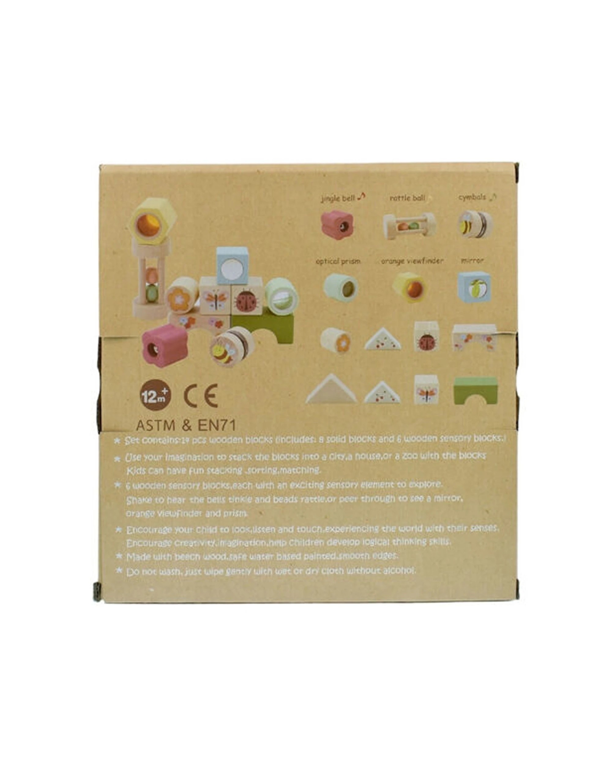 6 Kaper Kidz 14pc Wooden Spring Insect Activity Blocks Toy - Multi, 6 of 8
