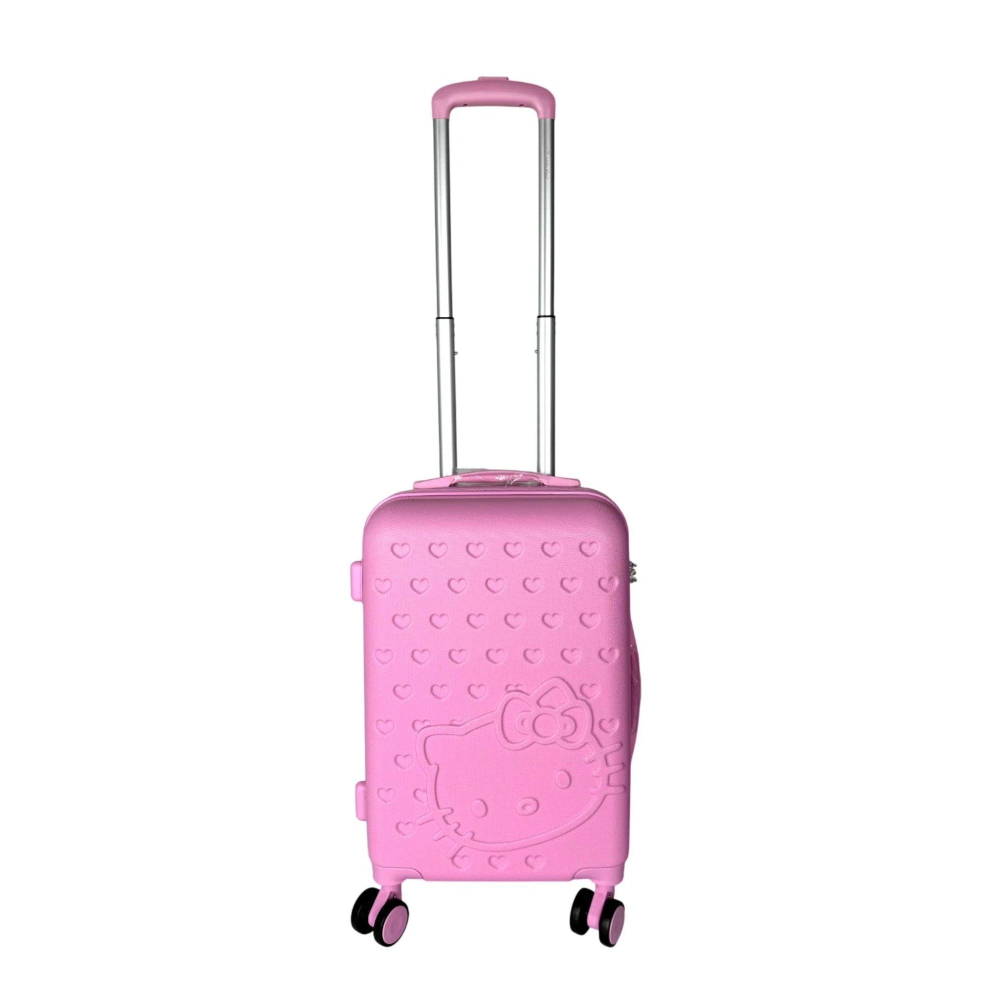 3 Hello Kitty 3-Piece Travel Set - 50cm Hard-Shell Carry-On, Memory Foam Neck Pillow, Luggage Tag - Multi, 3 of 7