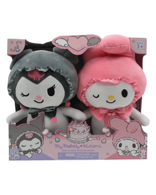 20cm My Melody and Kuromi Plush