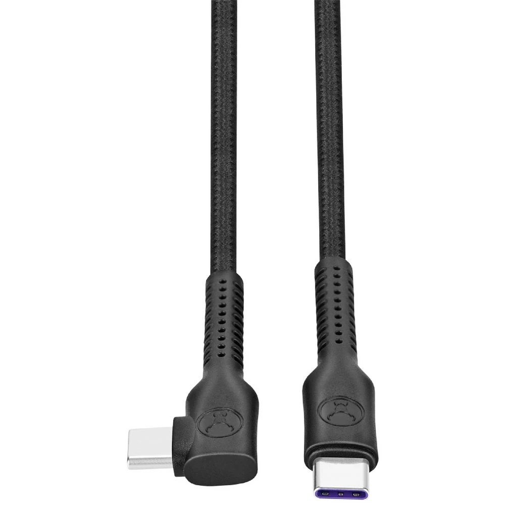 4 Bonelk Long-life Easy Grip USB-C Right Angle Cable 100W 3m Bk, 4 of 8
