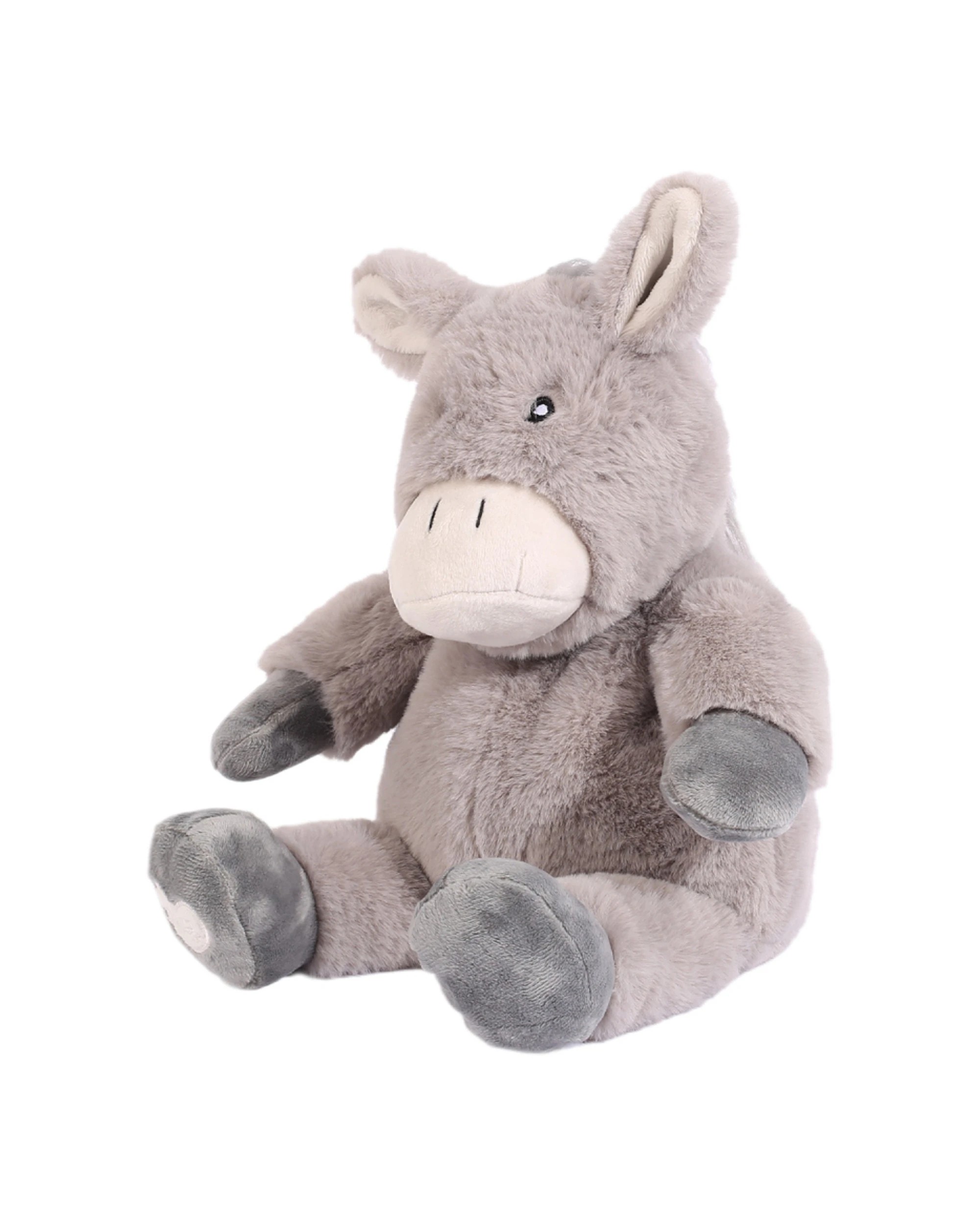 3 Splosh 2pc Toasty Hugs Diego Donkey Soft Plush Baby Toy 35cm - Grey, 3 of 6