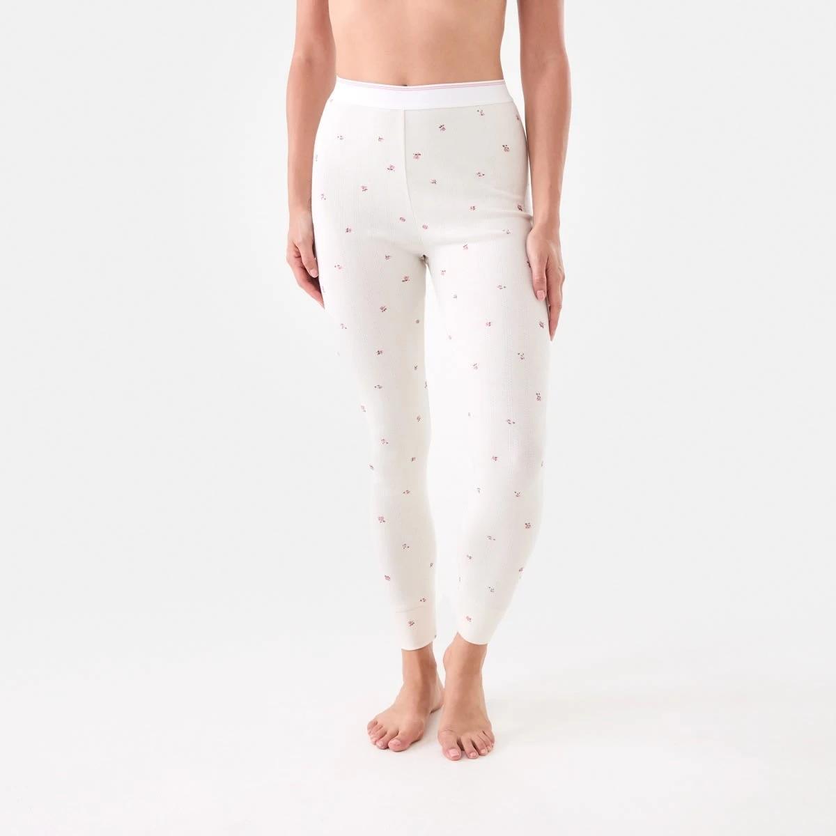 1 Thermal Pointelle Leggings Wntr Ditsy, 1 of 4
