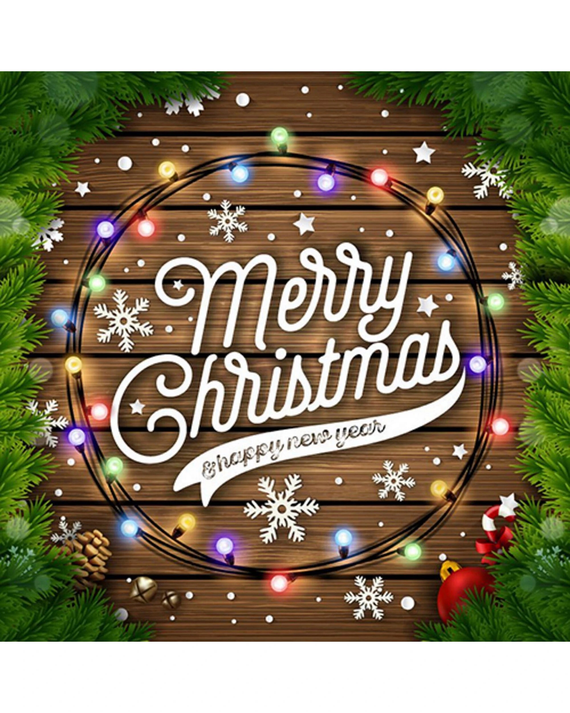 1 Merry Christmas Large Fabric Wall Backdrop, 1 of 2