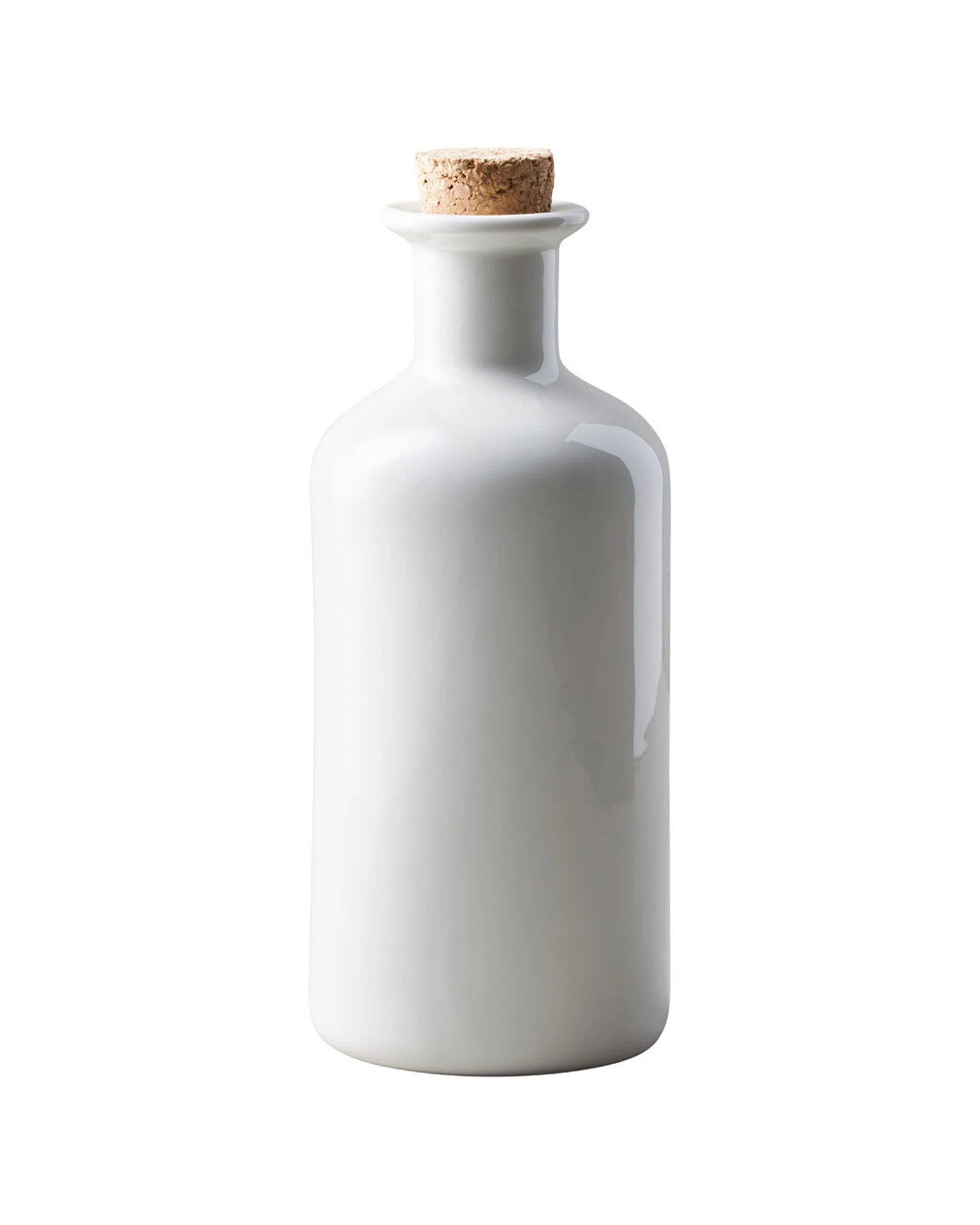 1 Maxwell & Williams Epicurious 500ml Oil Bottle With Cork Lid Porcelain Gift - White, 1 of 1