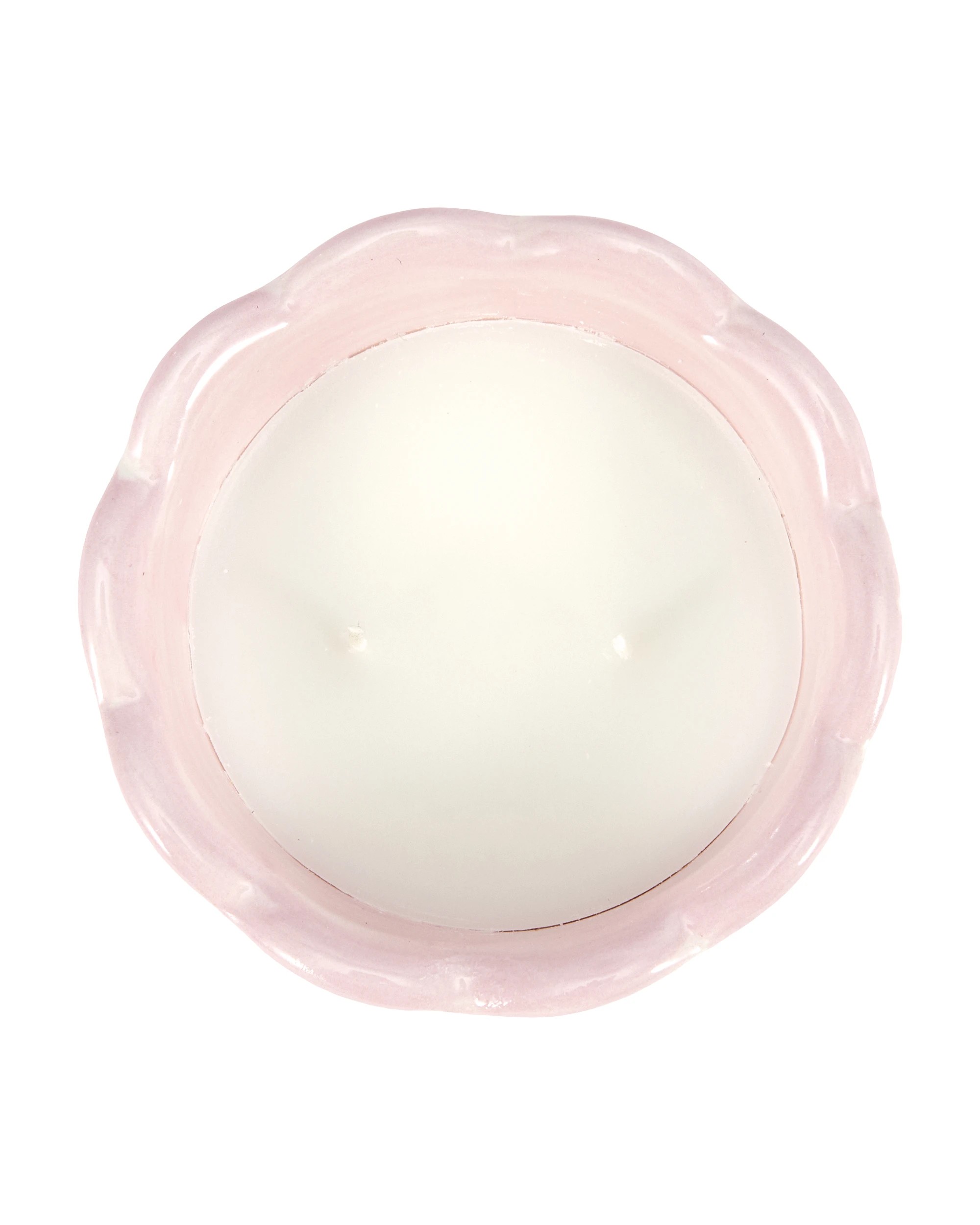 3 Vanilla Haze Stripe Ceramic Candle, 3 of 5