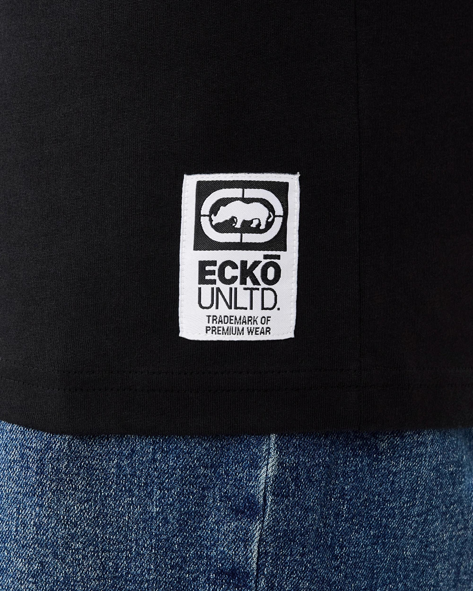 7 Ecko License Longline T-Shirt Blk Camo, 7 of 8