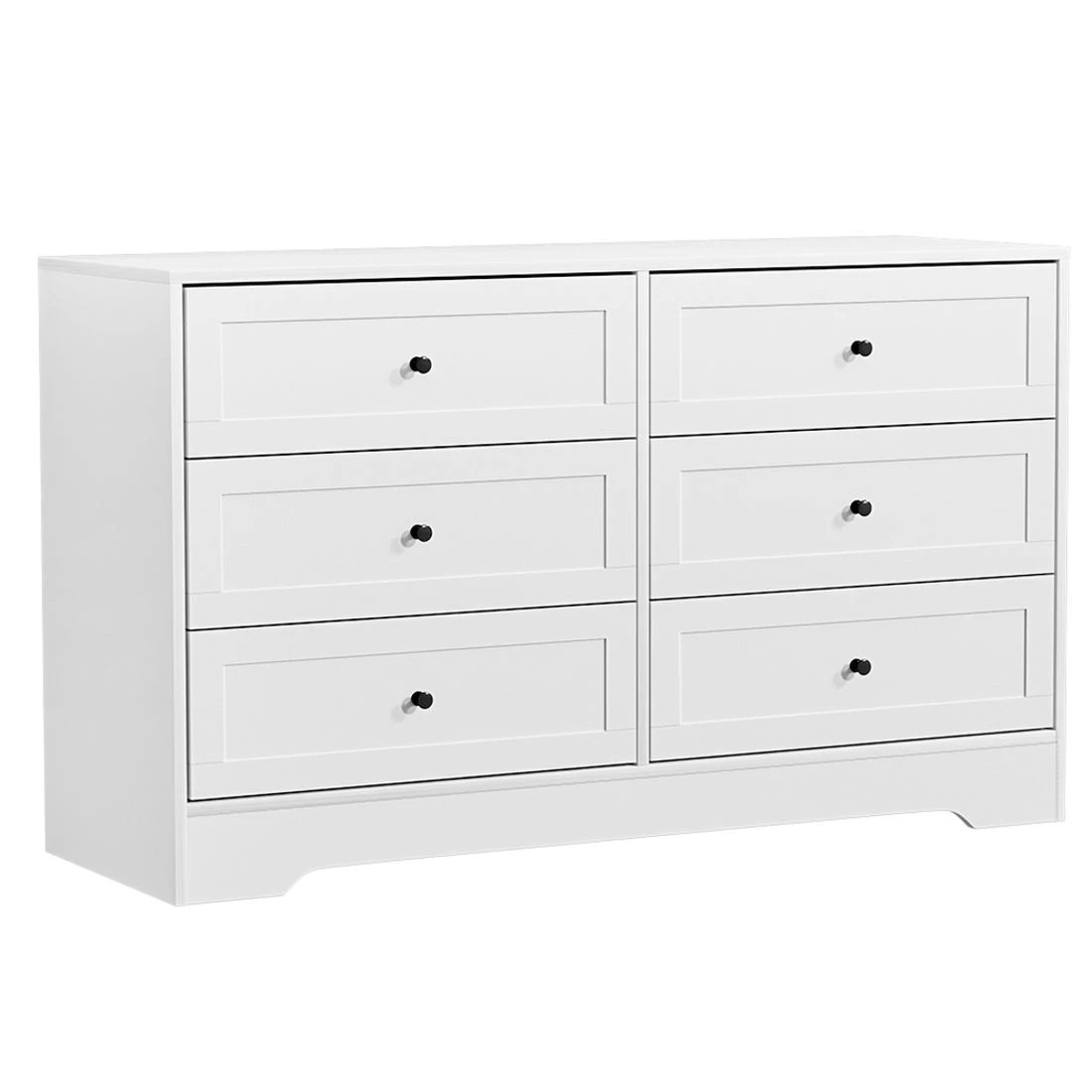 3 Artiss 6 Chest of Drawers Tallboy Cabinet - LEIF - White, 3 of 8