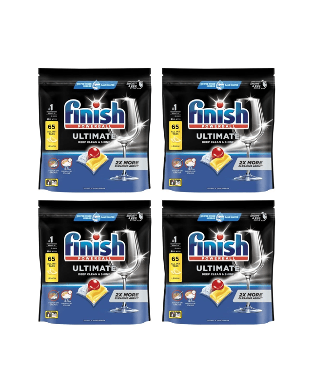 Finish Ultimate Deep Clean & Shine Dishwasher Tablets Lemon 65