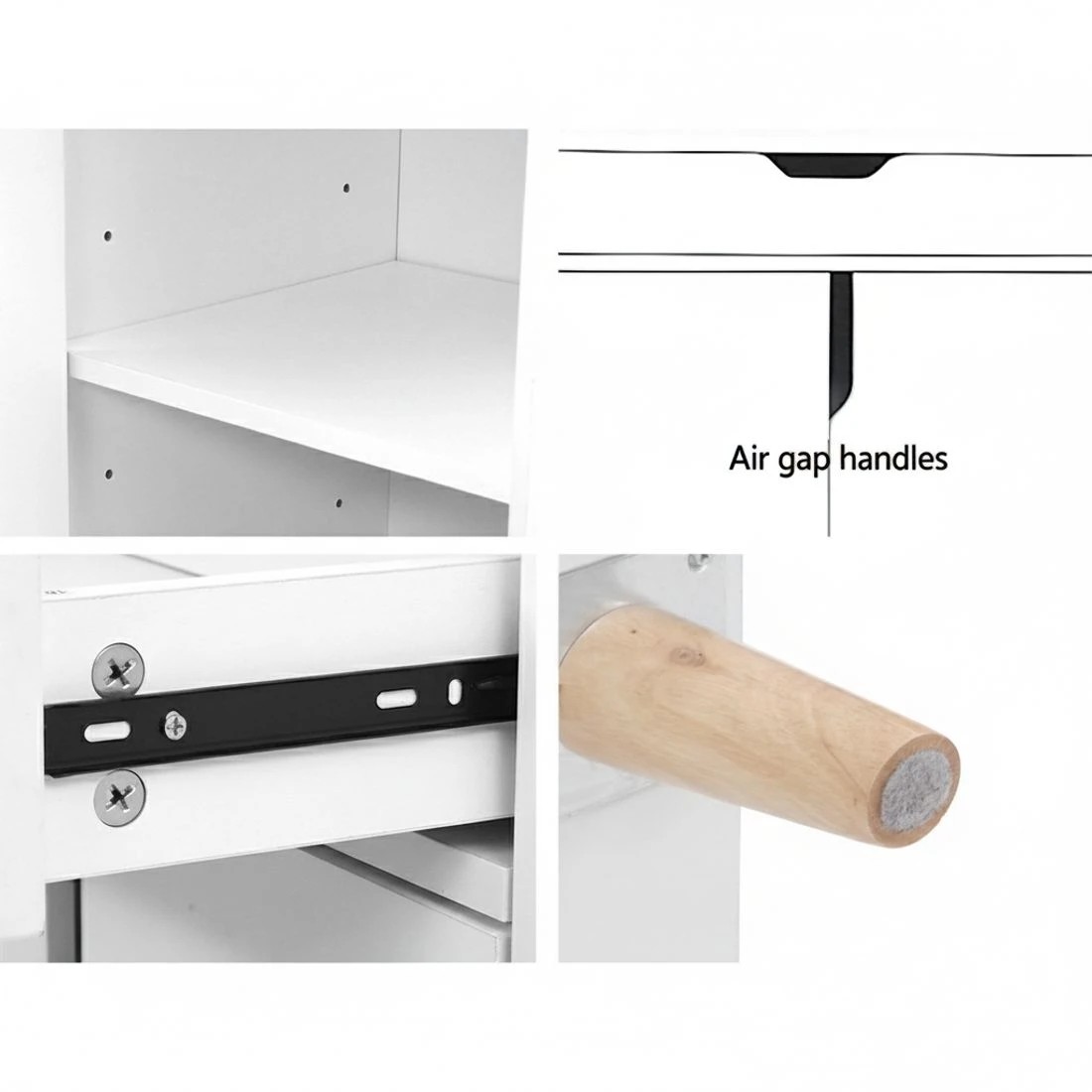 4 Artiss Shoe Rack Cabinet 26 Pairs Adjustable  Cissy - White, 4 of 5